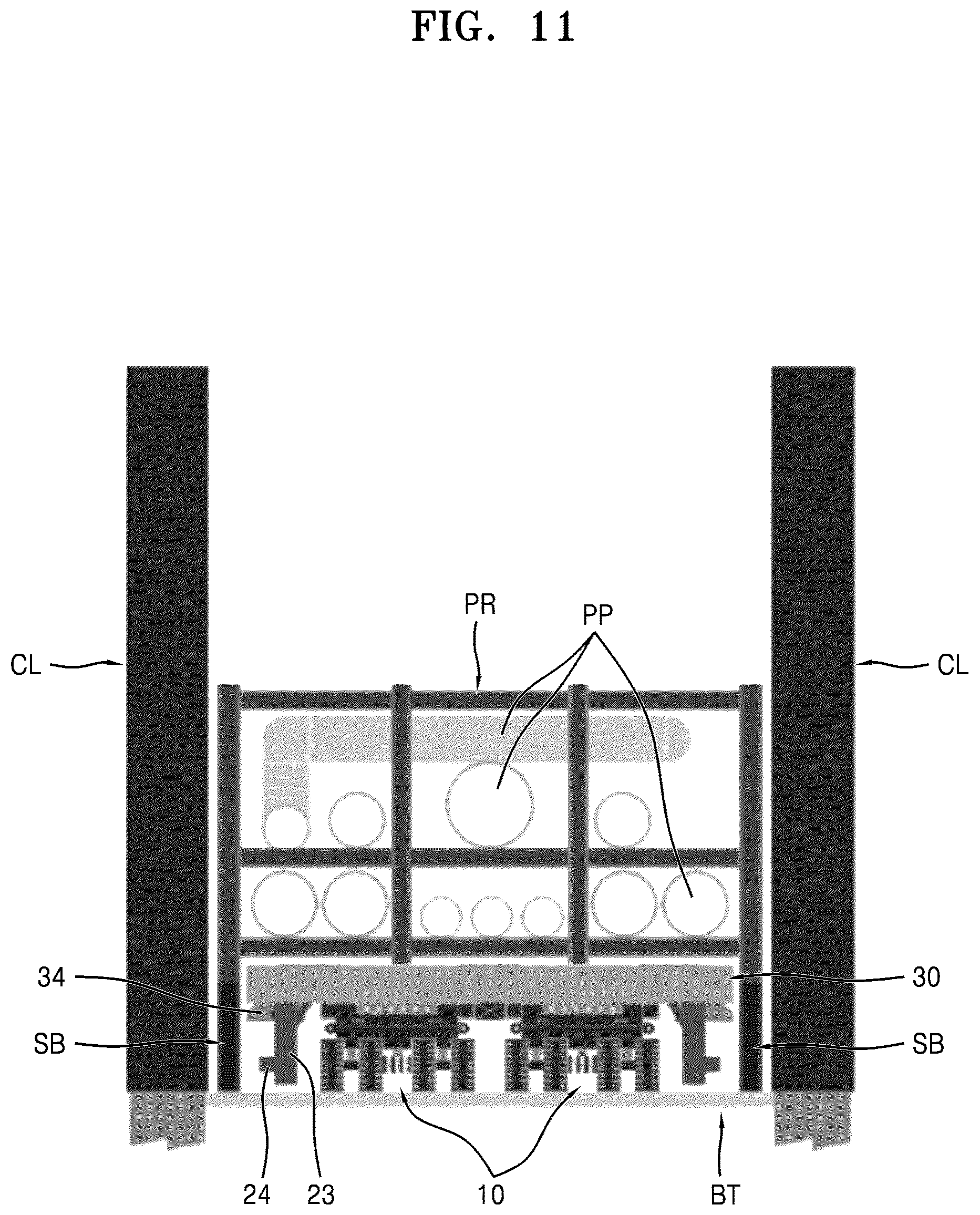 Patent US12134906 Figure 11 – Load dispersion-type indoor lifting apparatus for prefabricated steel structure and method of installing prefabricated steel structure by using same