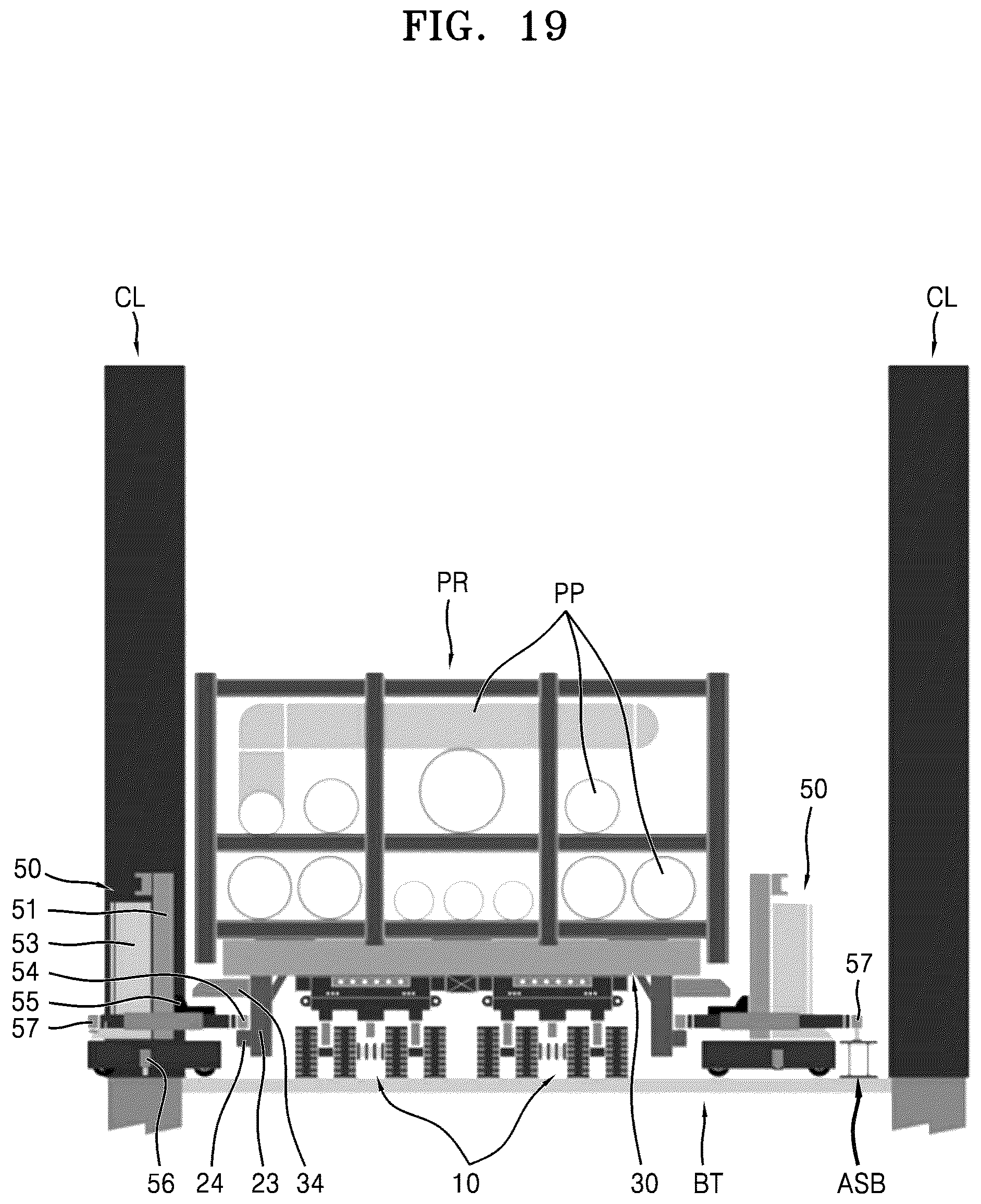 Patent US12134906 Figure 19 – Load dispersion-type indoor lifting apparatus for prefabricated steel structure and method of installing prefabricated steel structure by using same