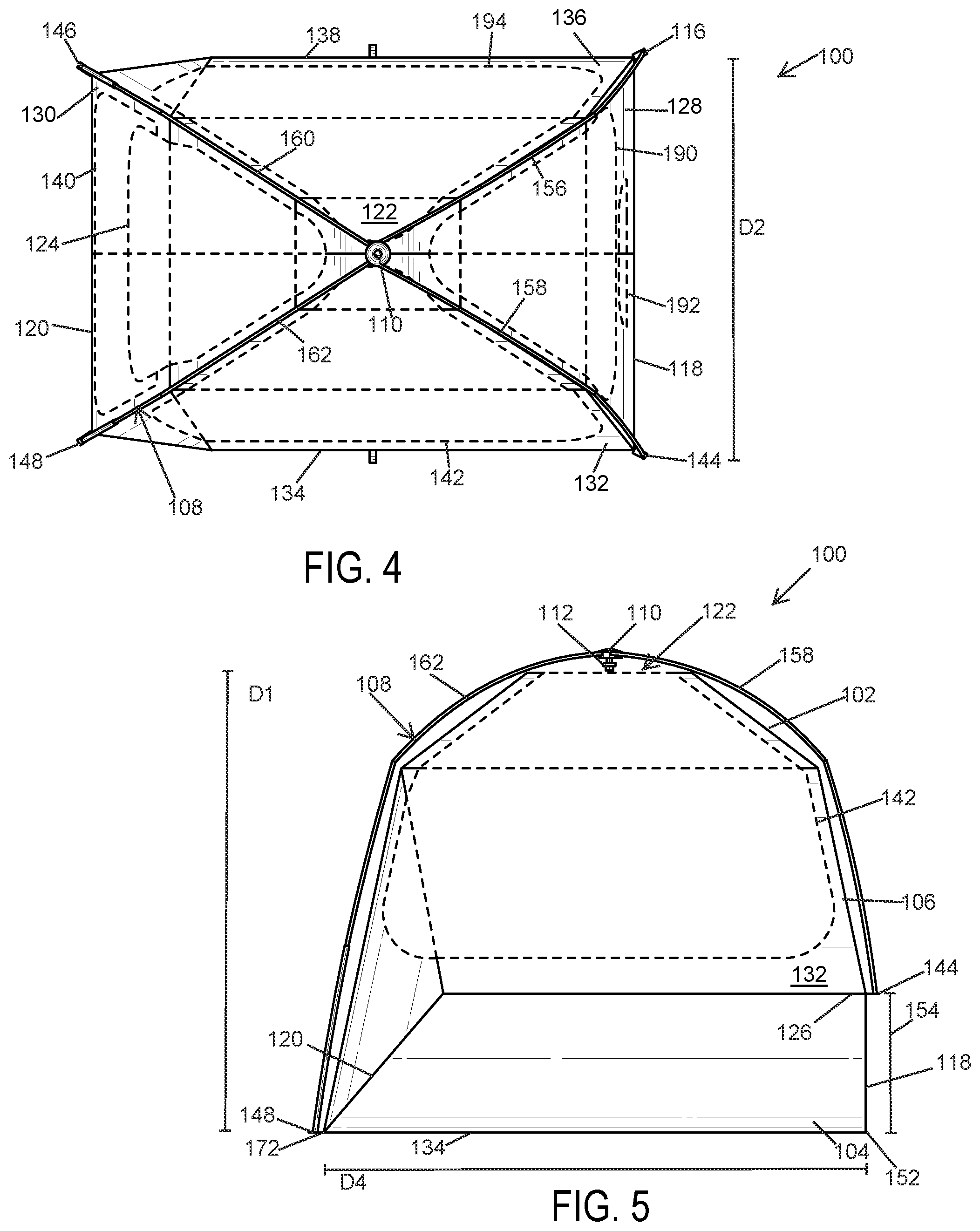 Patent US12134908 Figure 3 – Tent apparatus and method of manufacture