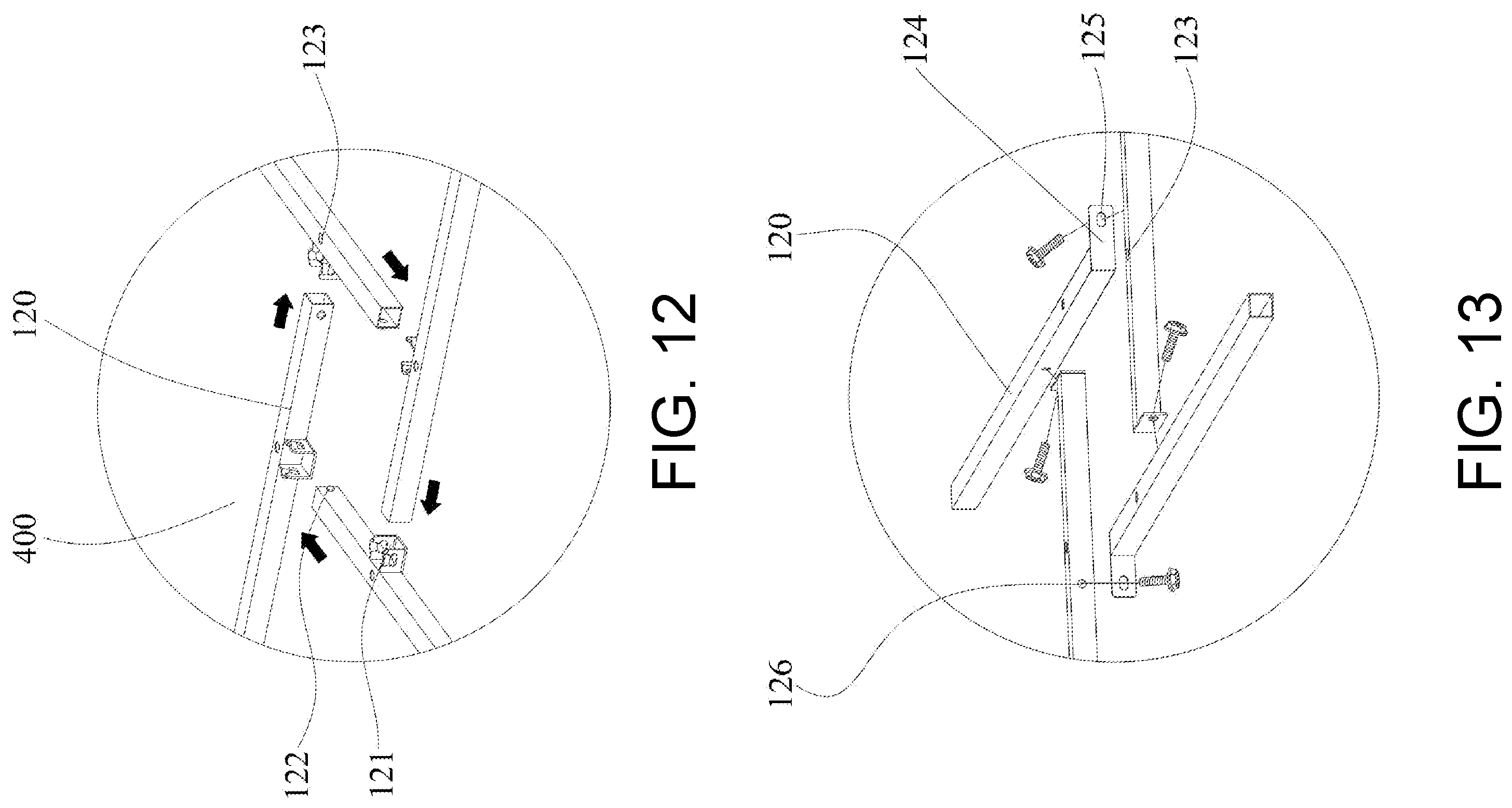 Patent US12134909 Figure 8 – Outdoor fixed tent with assembly structure, buckle mechanism, and assembly method for fixed tent