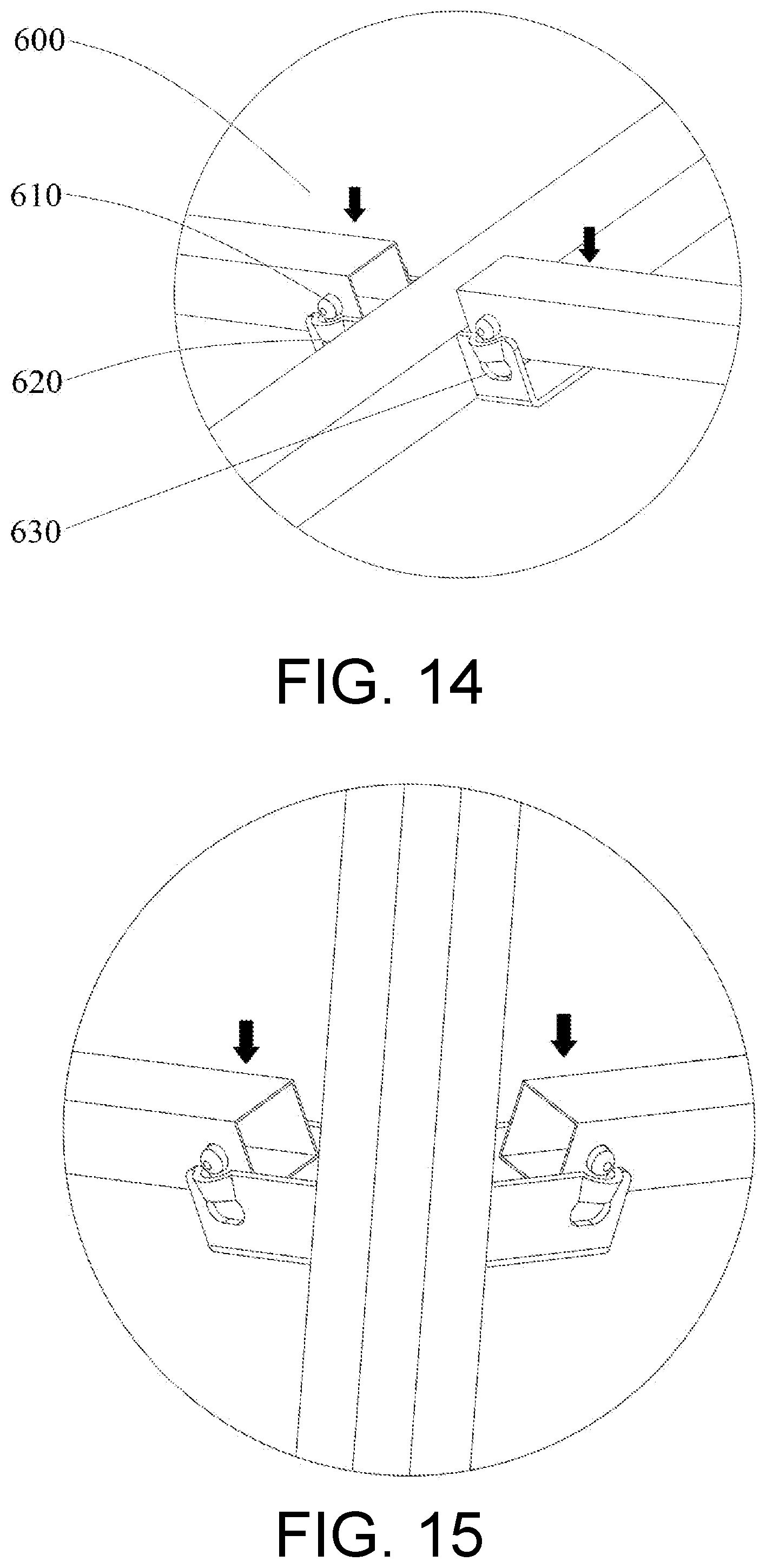 Patent US12134909 Figure 9 – Outdoor fixed tent with assembly structure, buckle mechanism, and assembly method for fixed tent