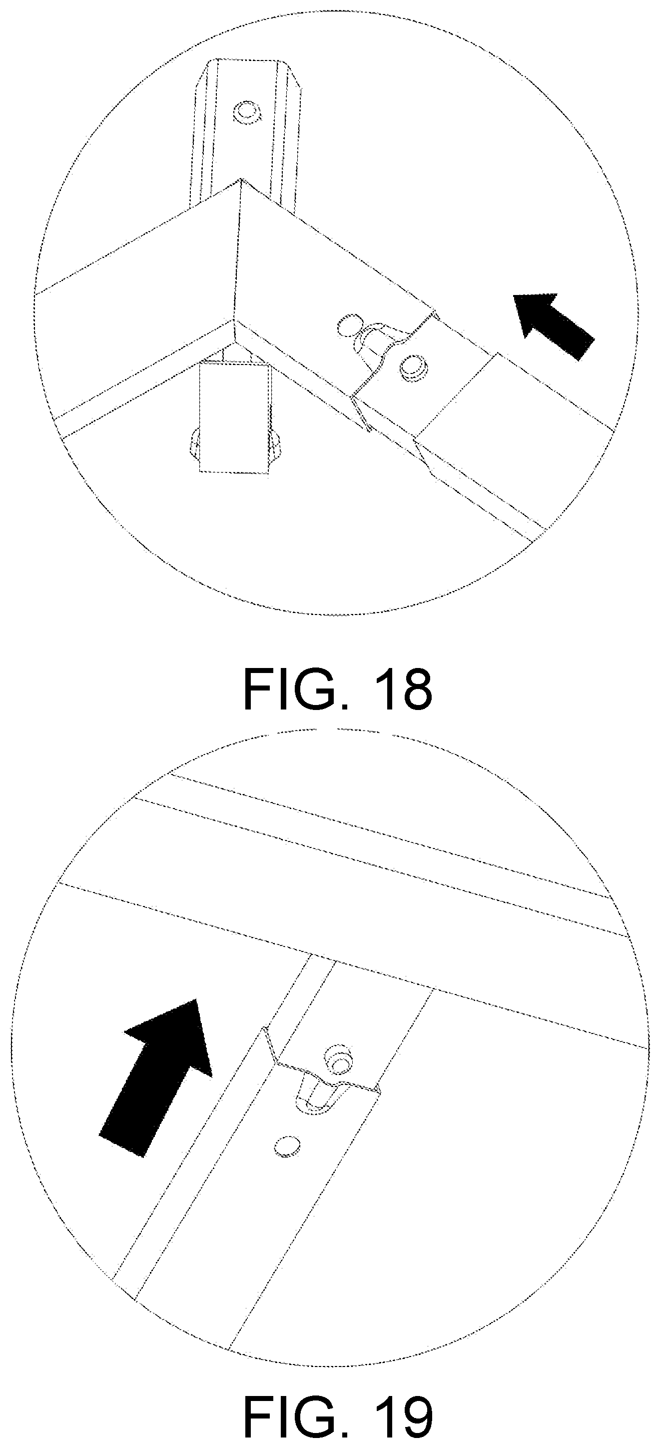 Patent US12134909 Figure 11 – Outdoor fixed tent with assembly structure, buckle mechanism, and assembly method for fixed tent