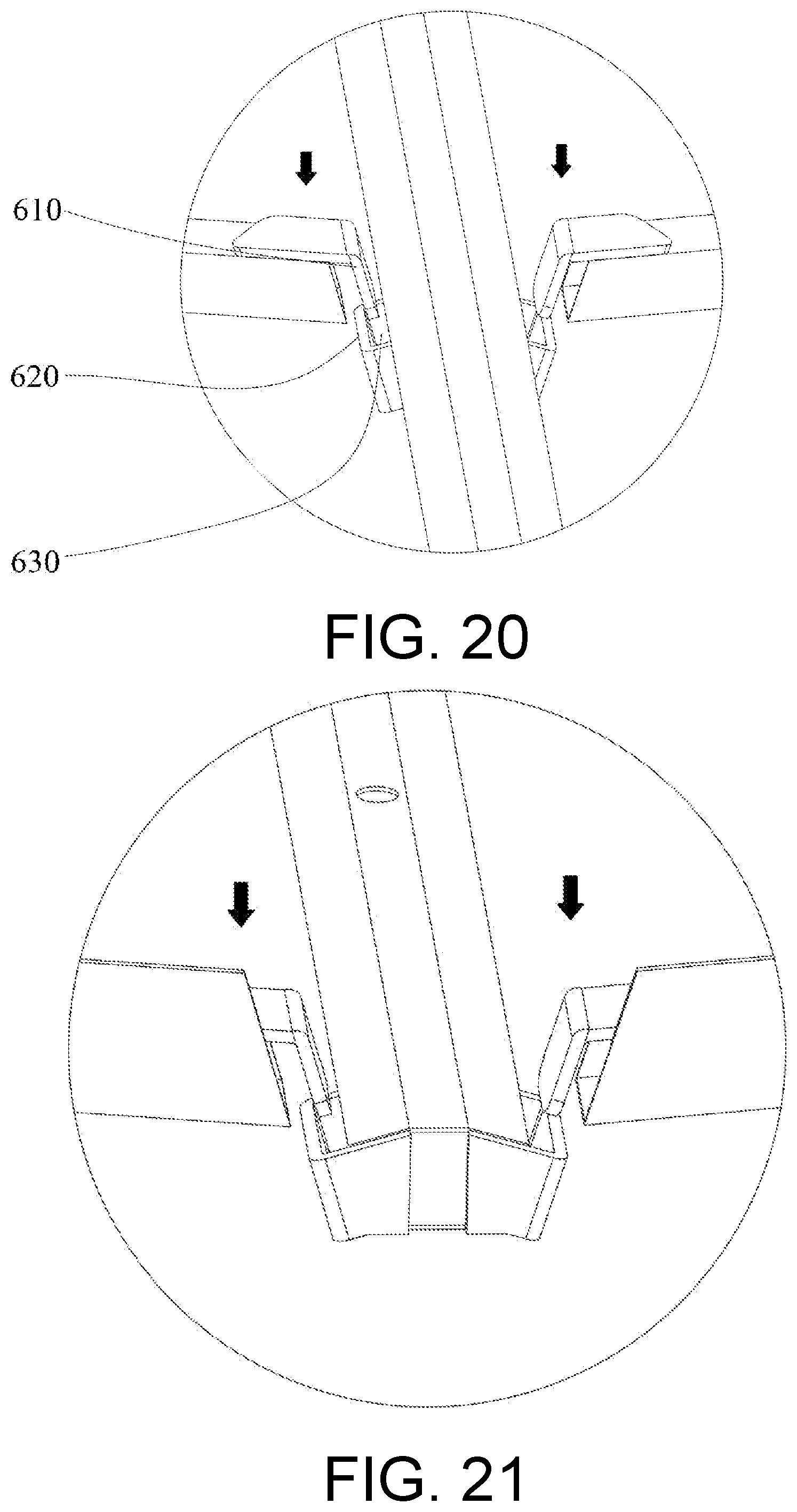 Patent US12134909 Figure 12 – Outdoor fixed tent with assembly structure, buckle mechanism, and assembly method for fixed tent