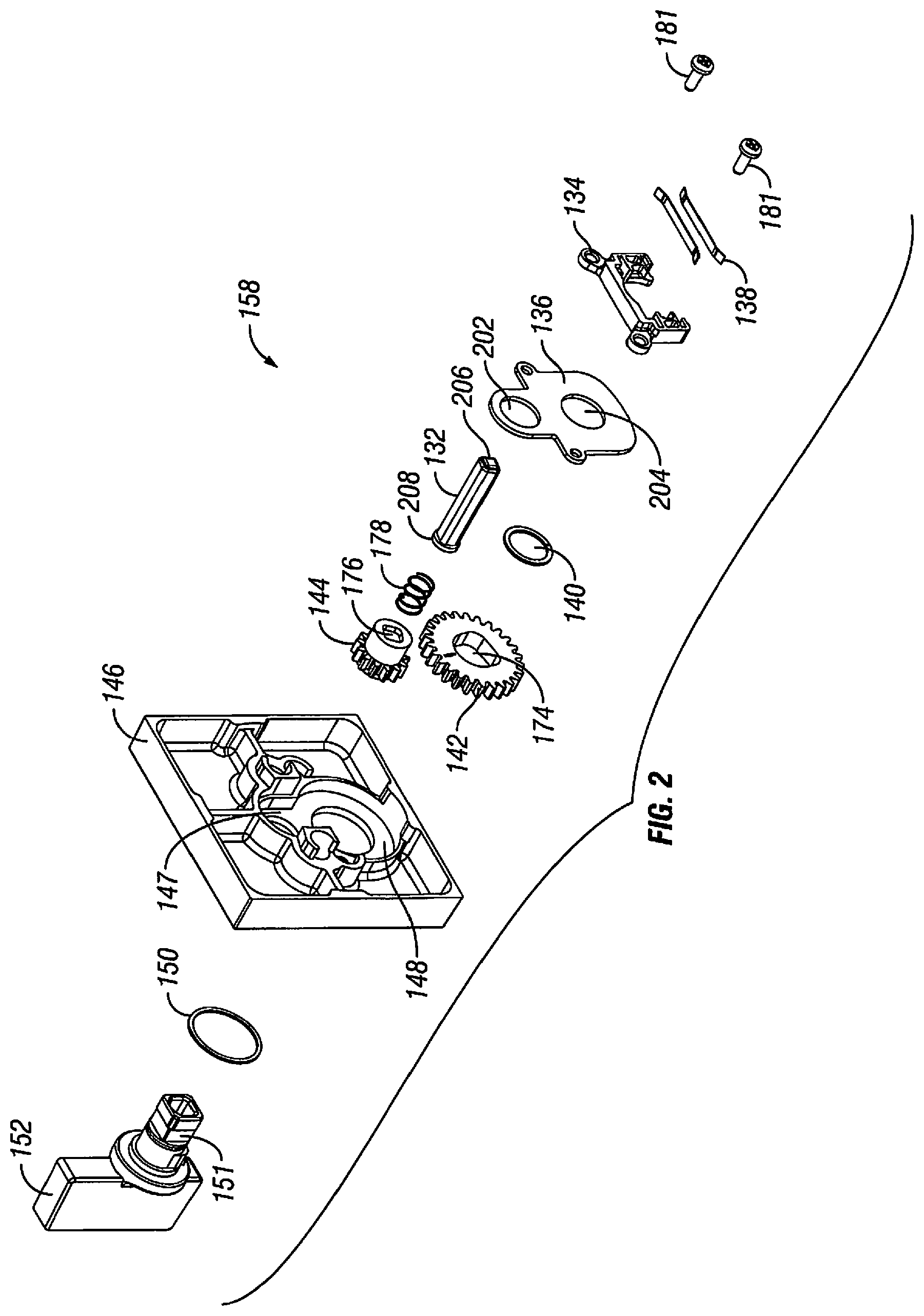 Patent US12134916 Figure 2 – Low profile deadbolt