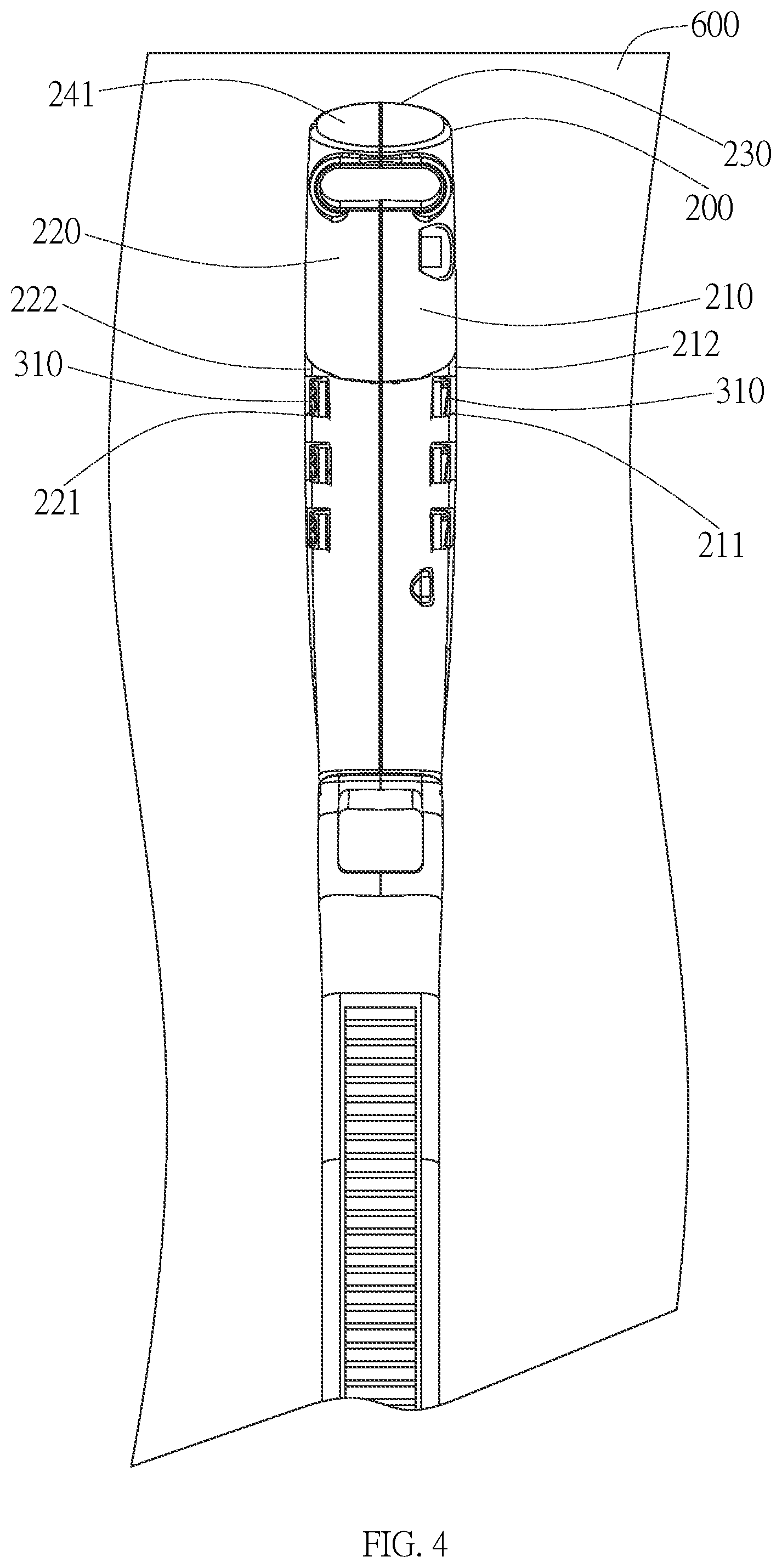 Patent US12134917 Figure 5 – Securing device