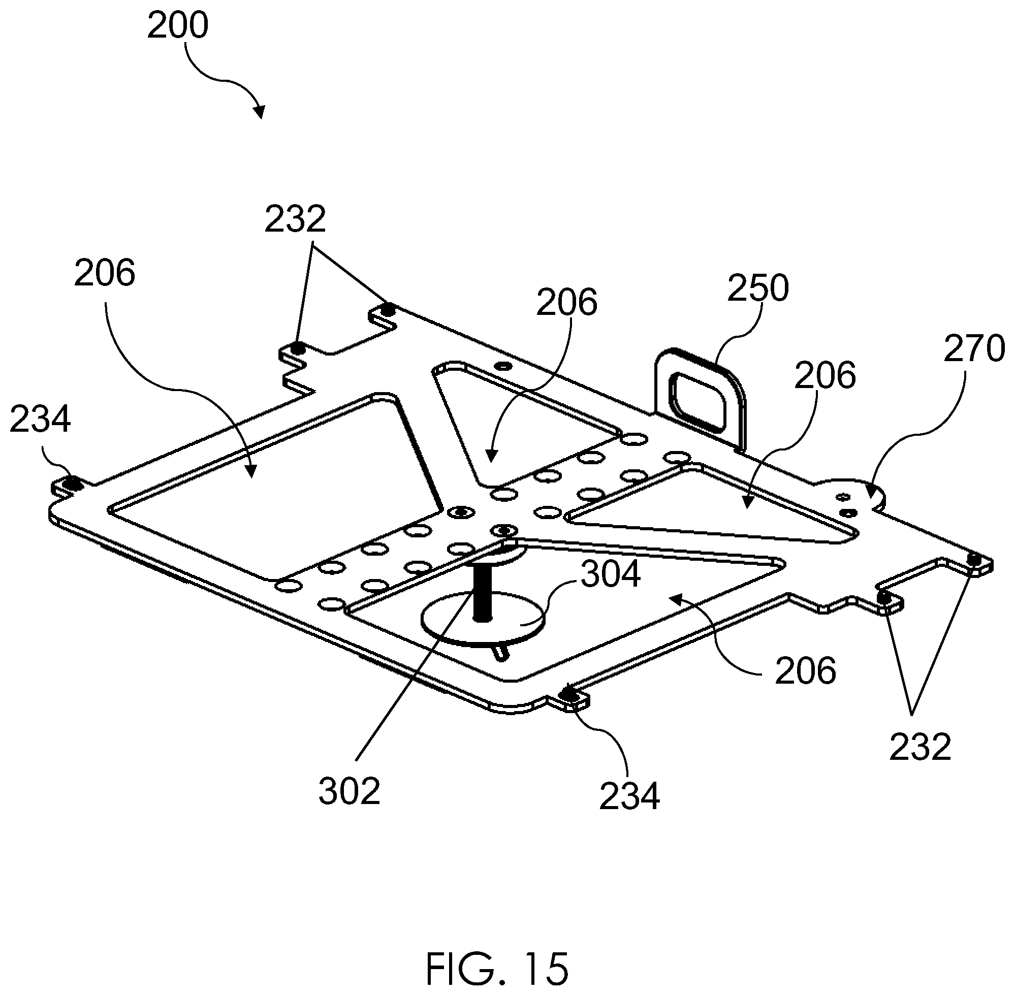 Patent US12134919 Figure 15 – Table top security apparatus for a portable electronic device