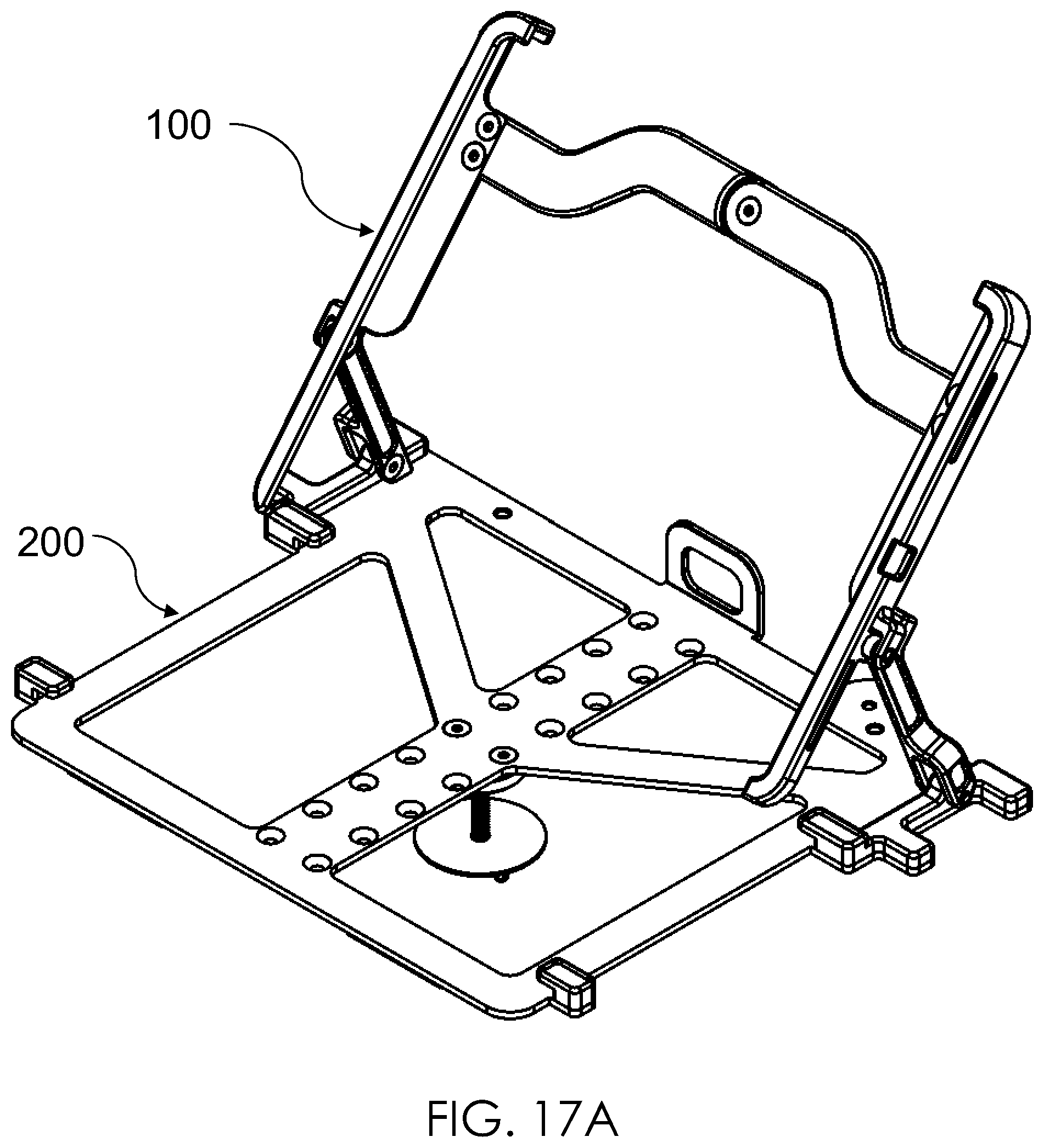 Patent US12134919 Figure 17 – Table top security apparatus for a portable electronic device