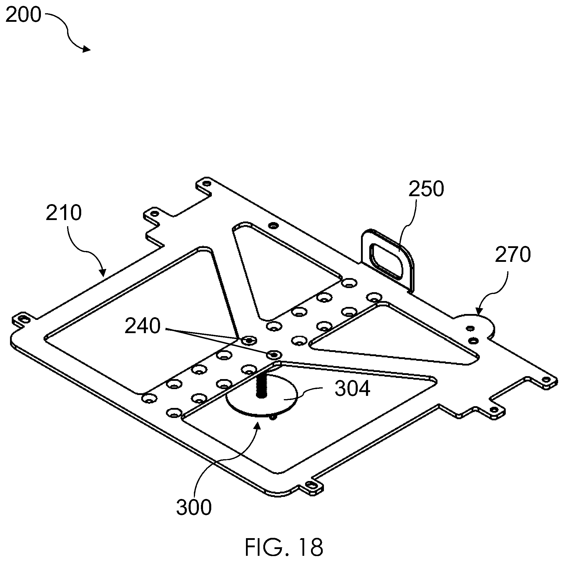 Patent US12134919 Figure 19 – Table top security apparatus for a portable electronic device