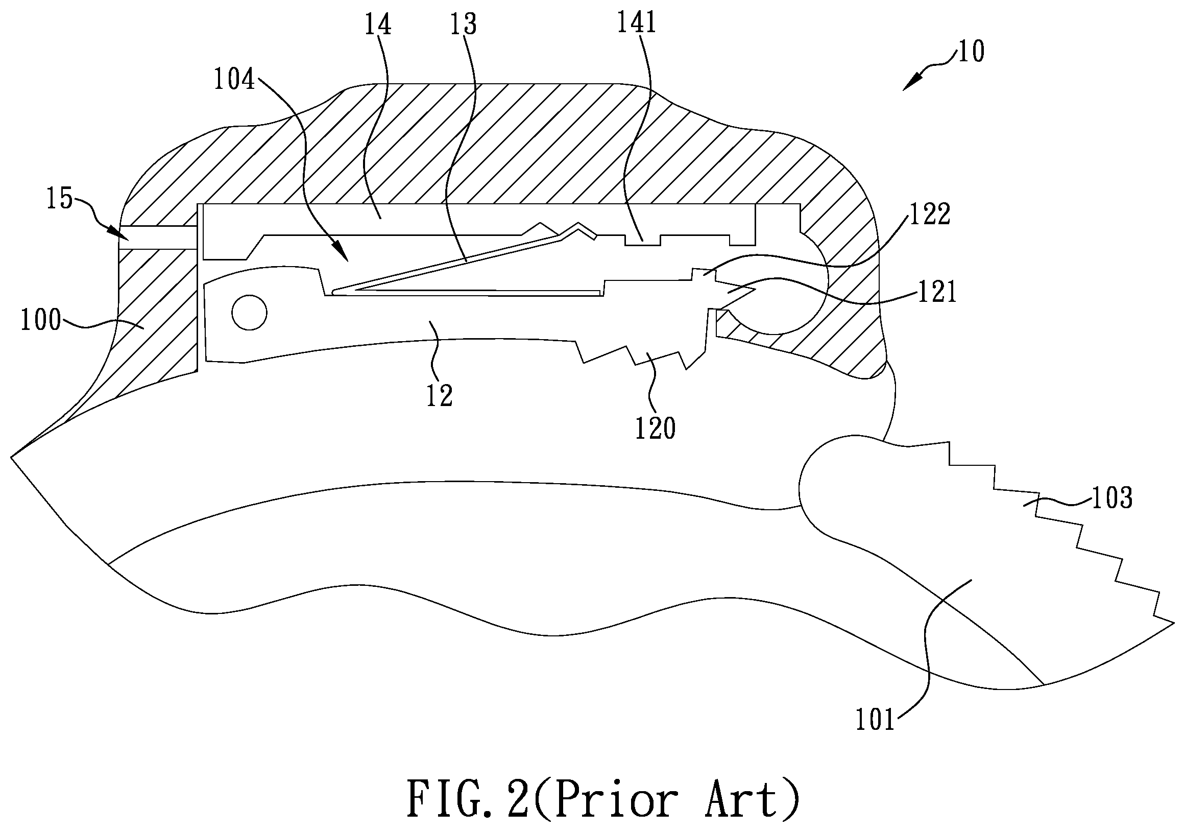 Patent US12134920 Figure 2 – Handcuff ring with mechanism for enhanced locking and handcuffs having the same