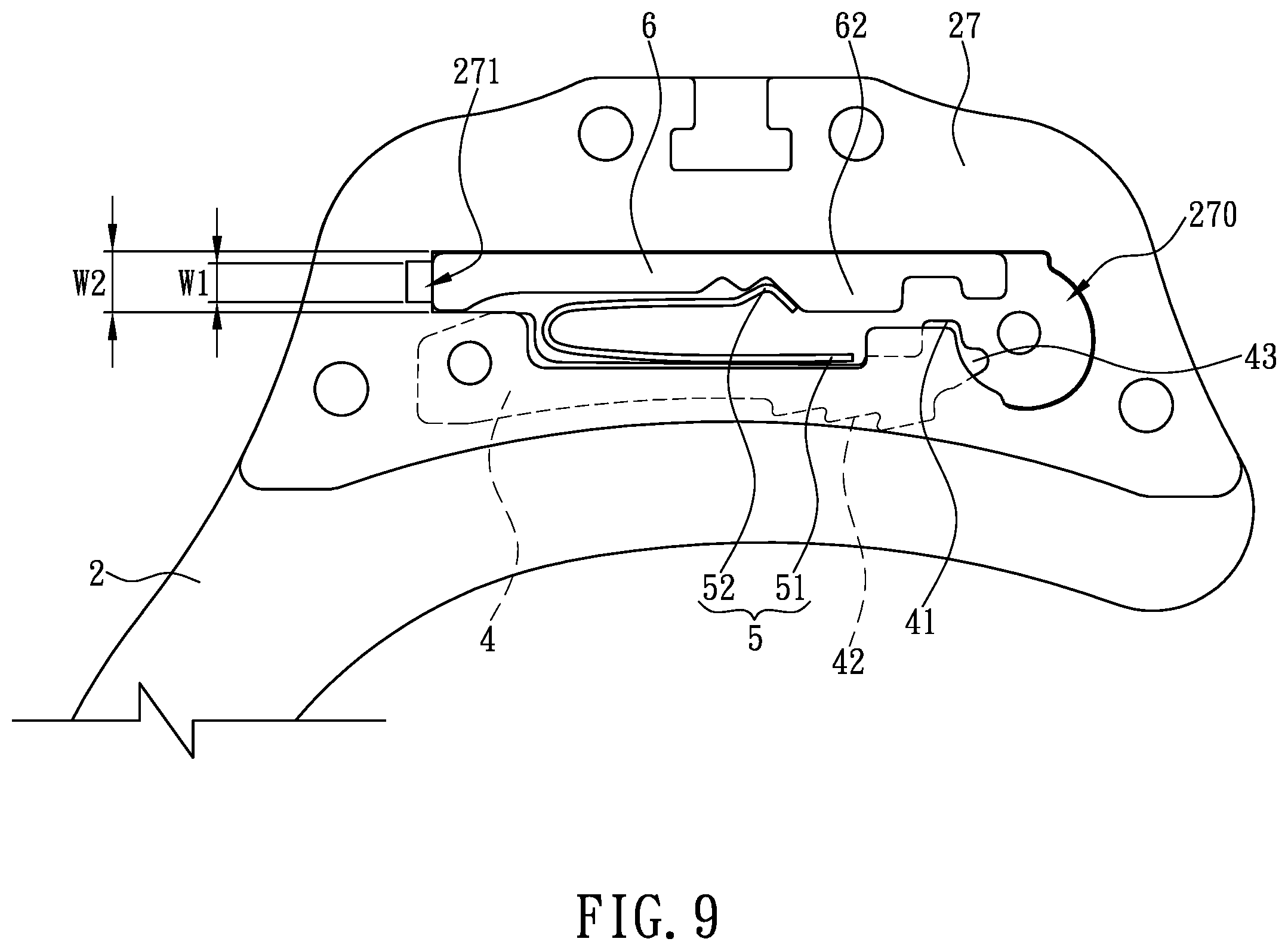 Patent US12134920 Figure 9 – Handcuff ring with mechanism for enhanced locking and handcuffs having the same