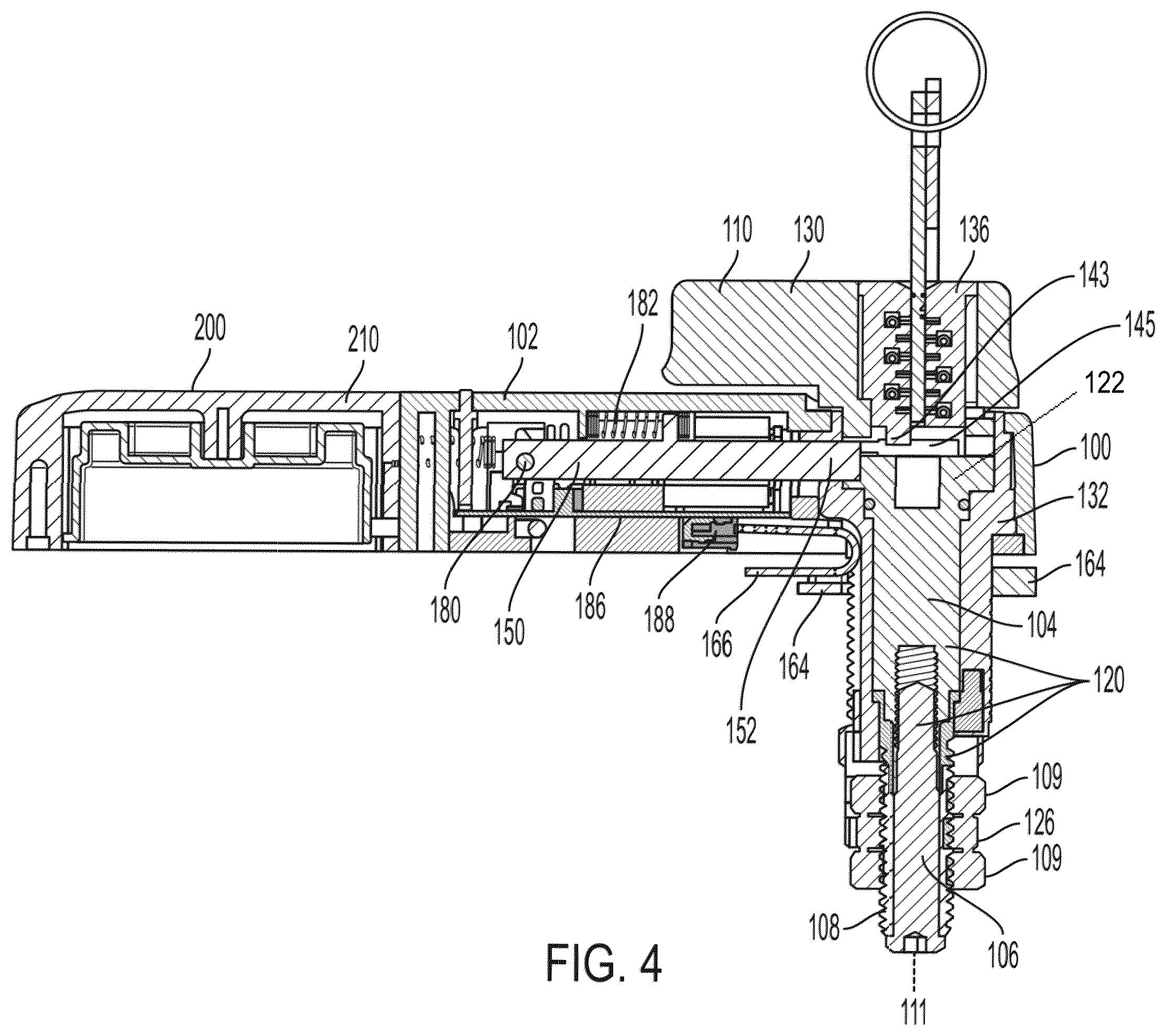 Patent US12134922 Figure 2 – Electromechanical handle locking cam latch with keyed mechanical override