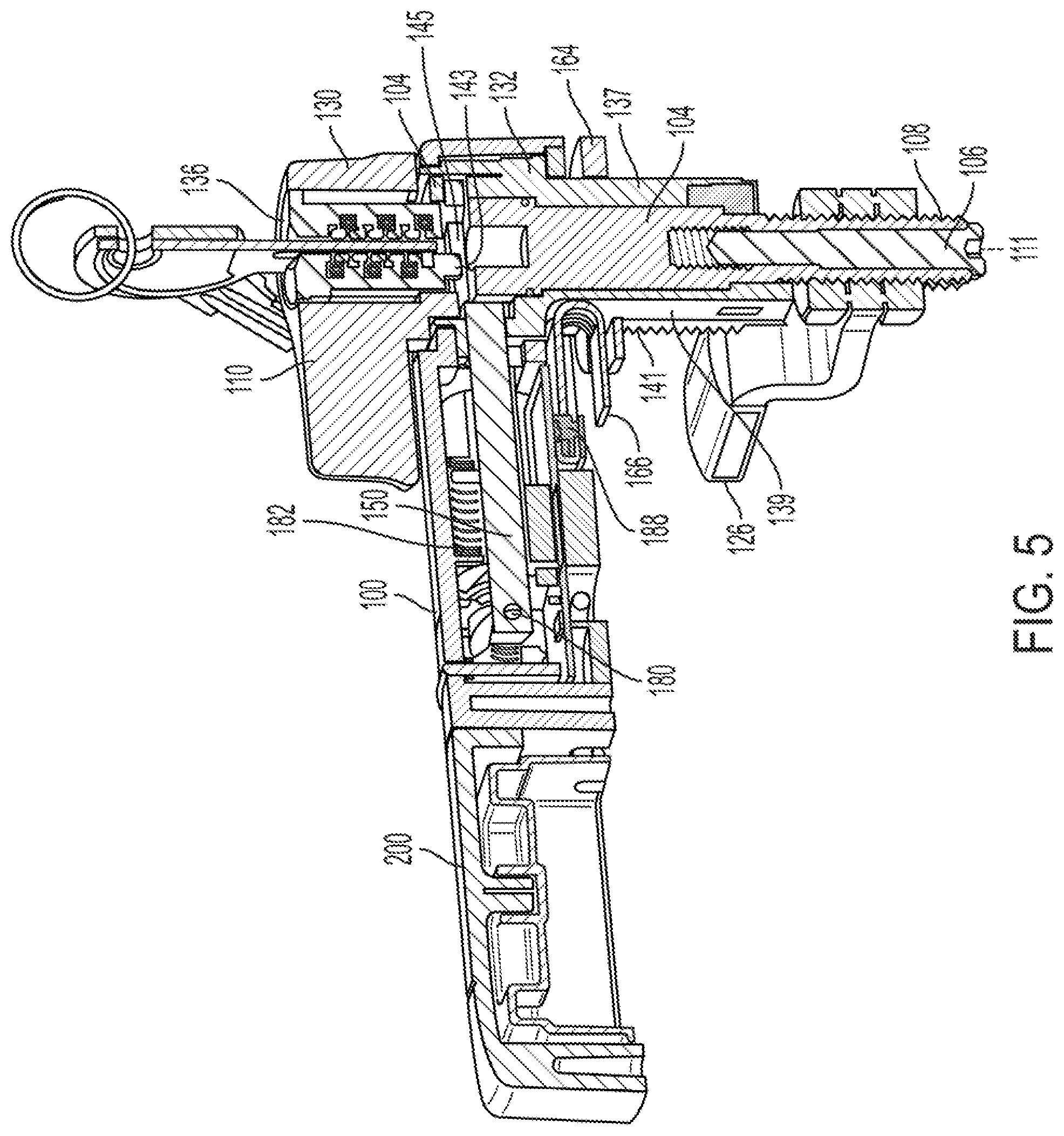 Patent US12134922 Figure 3 – Electromechanical handle locking cam latch with keyed mechanical override