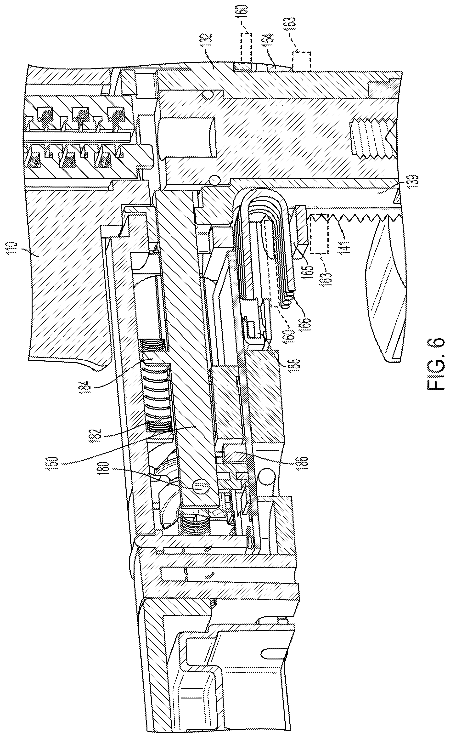 Patent US12134922 Figure 4 – Electromechanical handle locking cam latch with keyed mechanical override