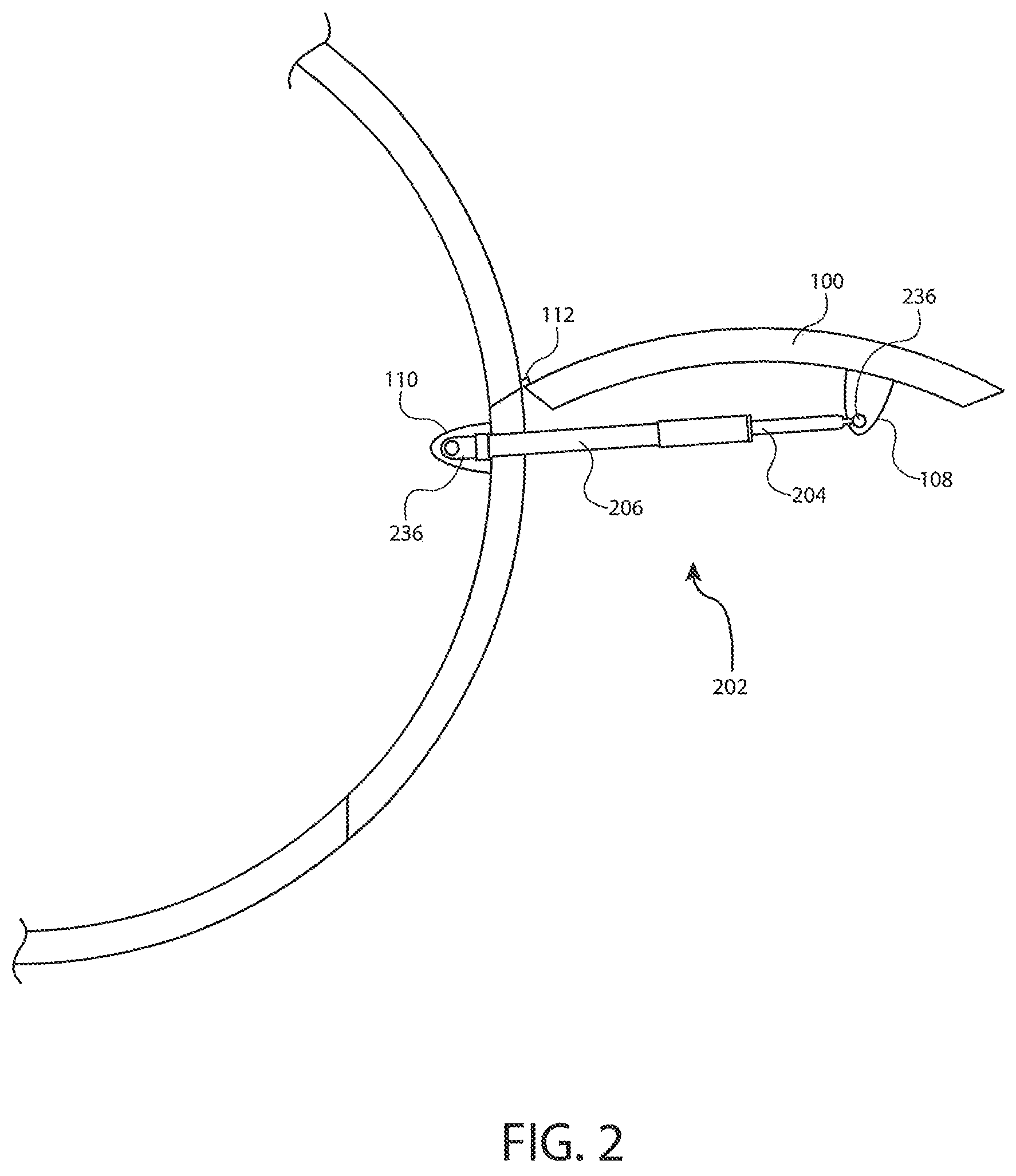 Patent US12134923 Figure 2 – Mechanically damped pull then lift hold open rod mechanism
