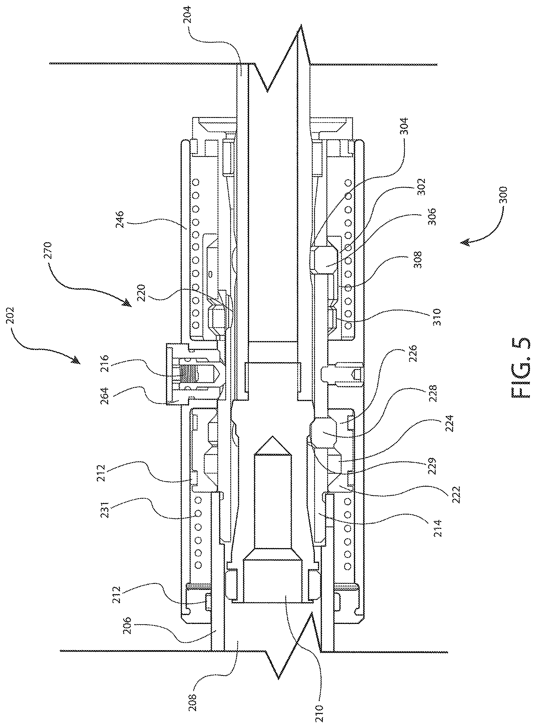 Patent US12134923 Figure 5 – Mechanically damped pull then lift hold open rod mechanism