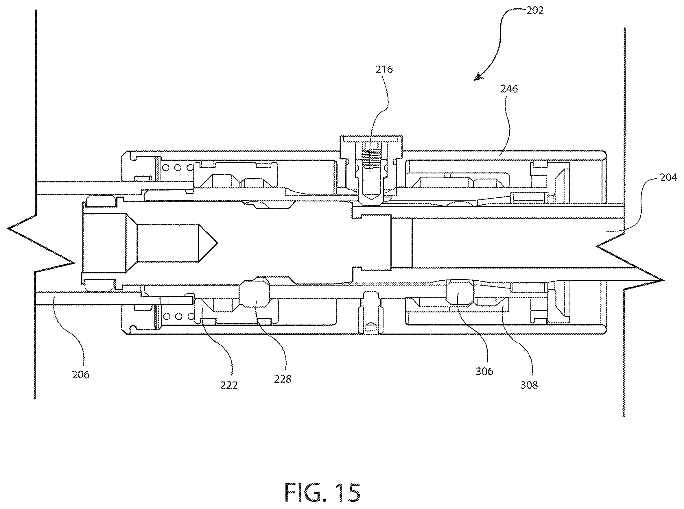 Patent US12134923 Figure 15 – Mechanically damped pull then lift hold open rod mechanism
