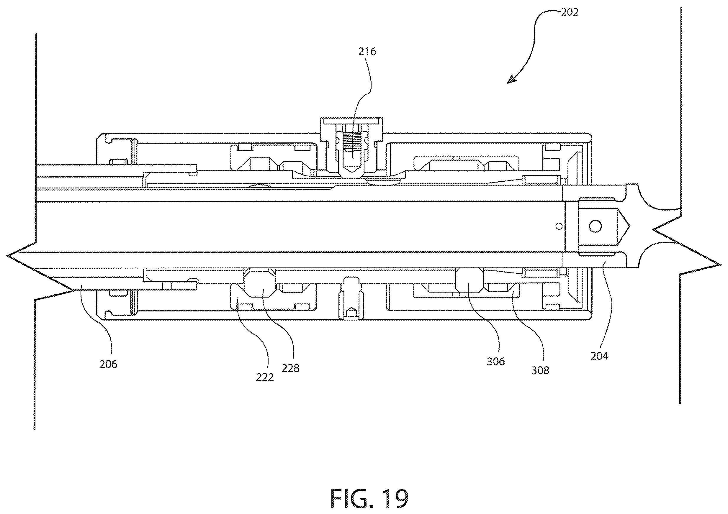 Patent US12134923 Figure 19 – Mechanically damped pull then lift hold open rod mechanism