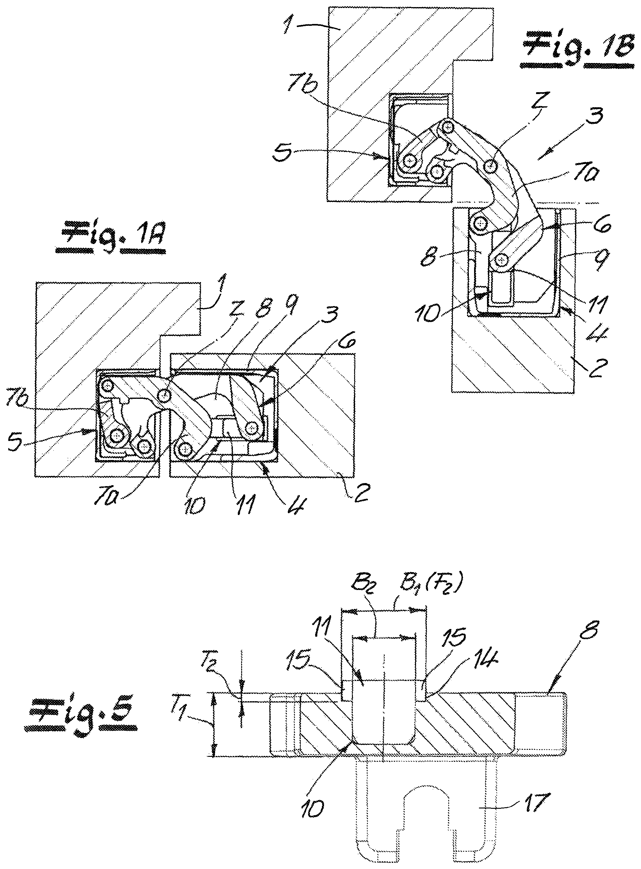 Patent US12134924 Figure 1 – Door hinge