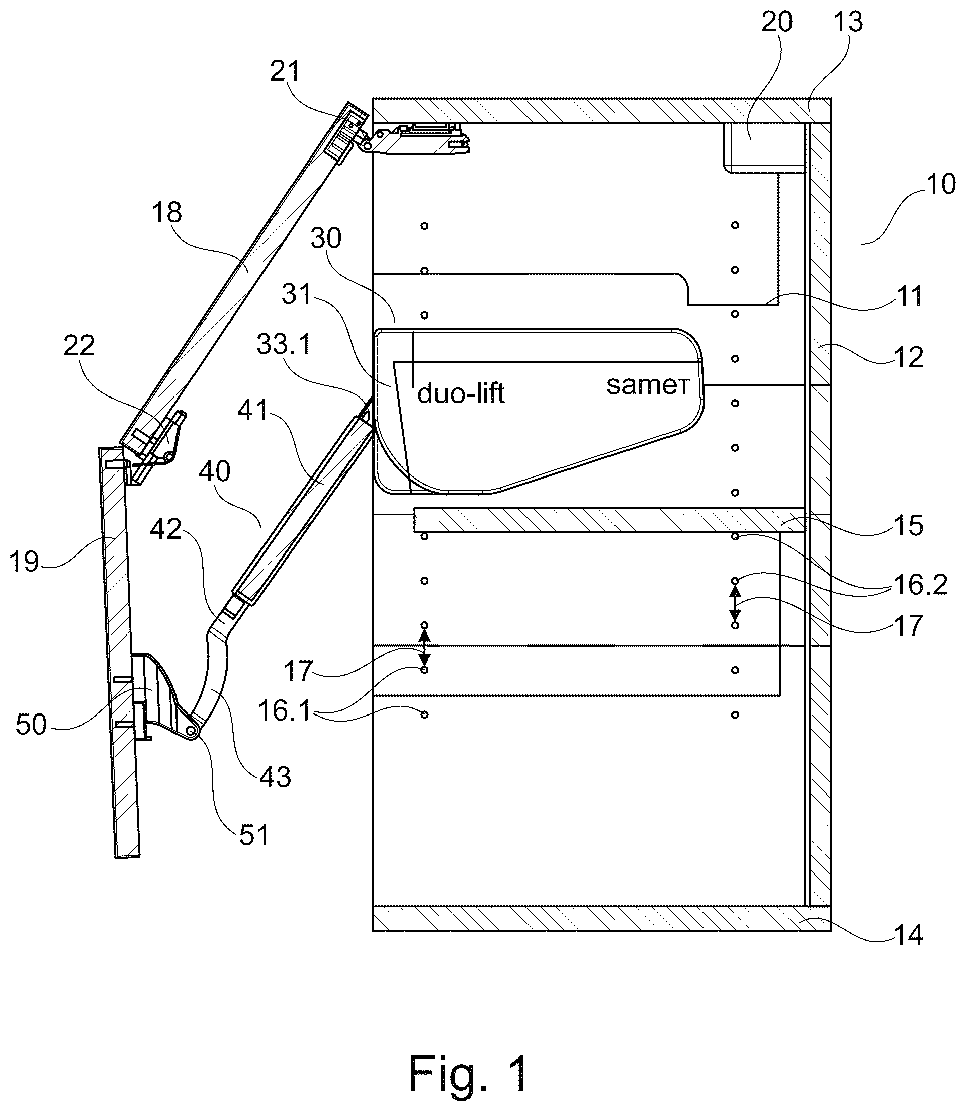 Patent US12134926 — Control arm having adjustable length — Figure 1