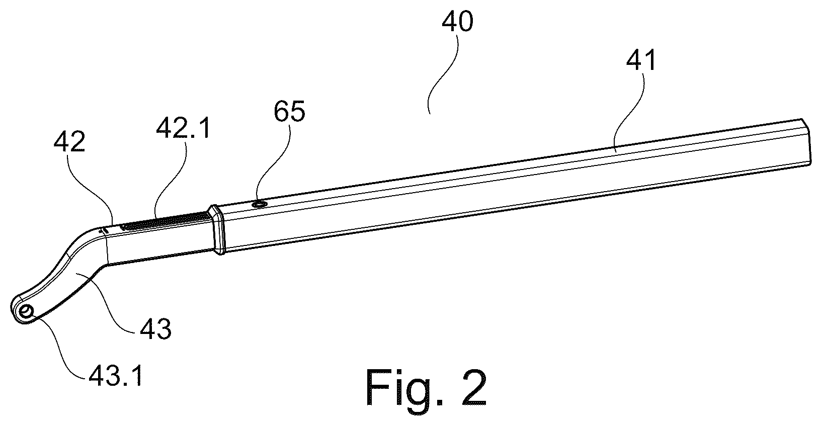 Patent US12134926 Figure 2 – Control arm having adjustable length