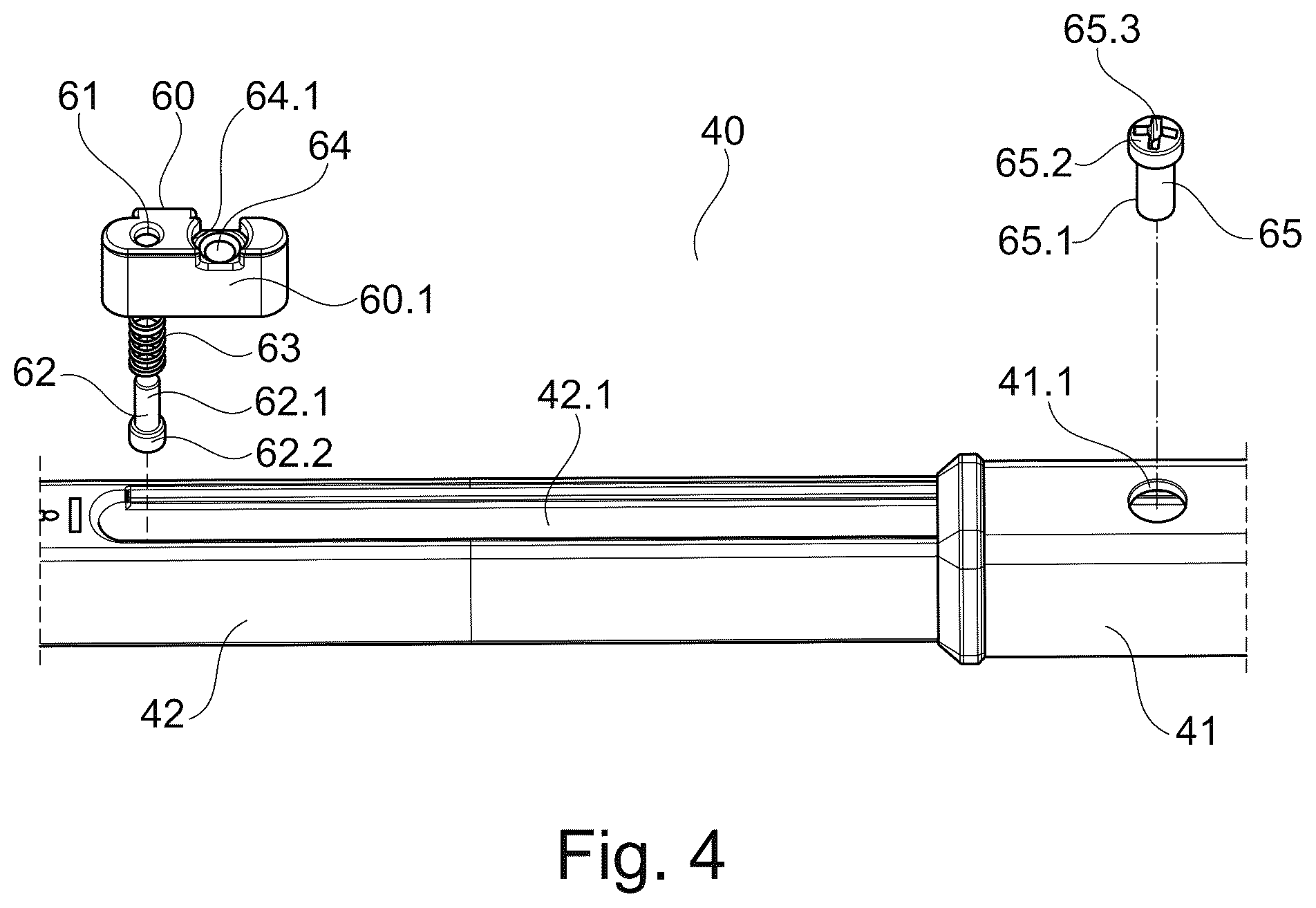 Patent US12134926 Figure 4 – Control arm having adjustable length