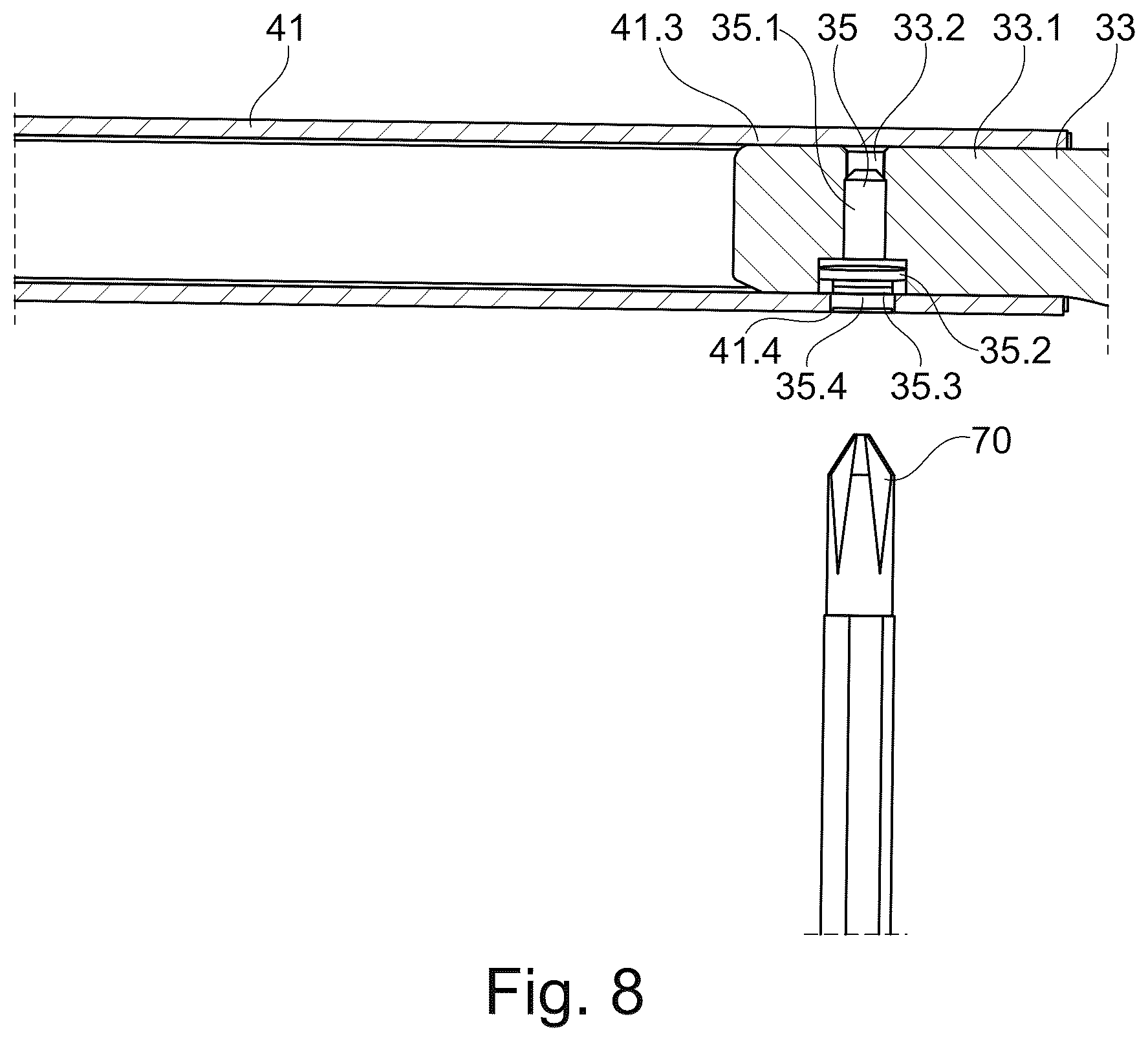 Patent US12134926 Figure 8 – Control arm having adjustable length