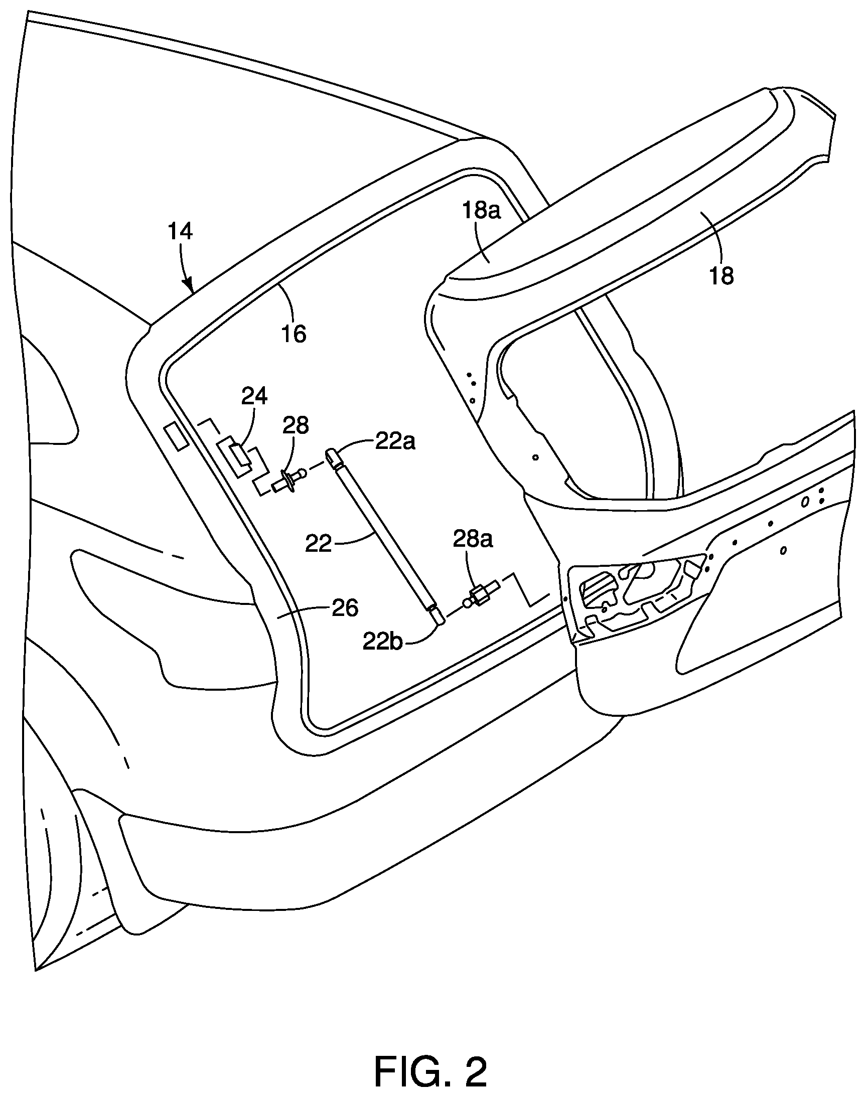 Patent US12134927 Figure 2 – Vehicle force measurement assembly