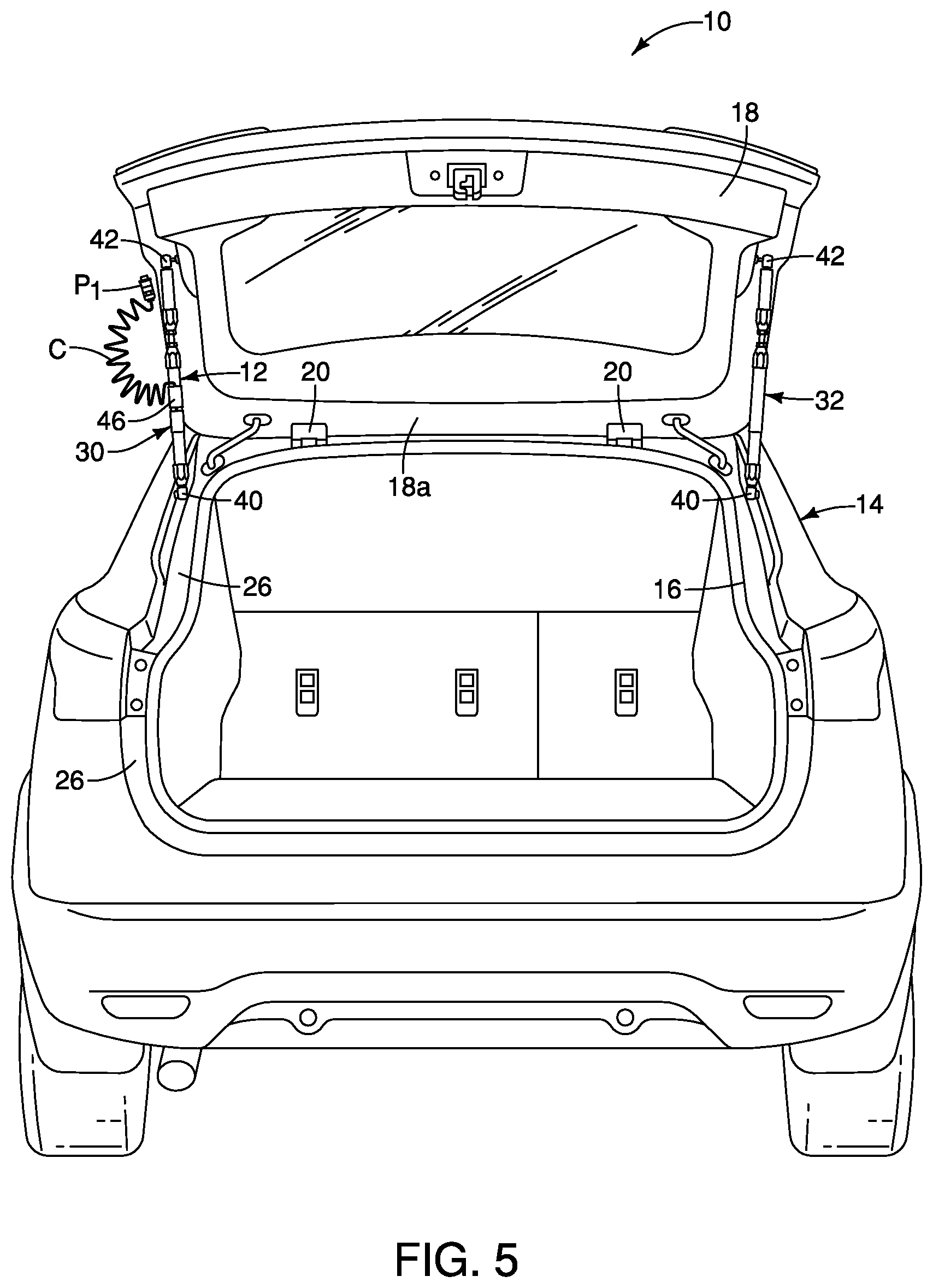 Patent US12134927 Figure 4 – Vehicle force measurement assembly