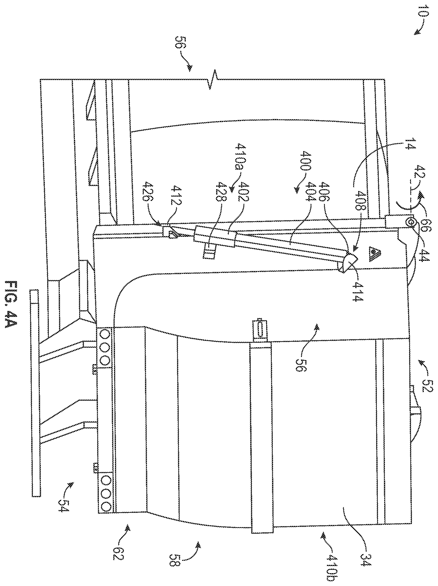 Patent US12134929 Figure 3 – Electric tailgate for electric refuse vehicle