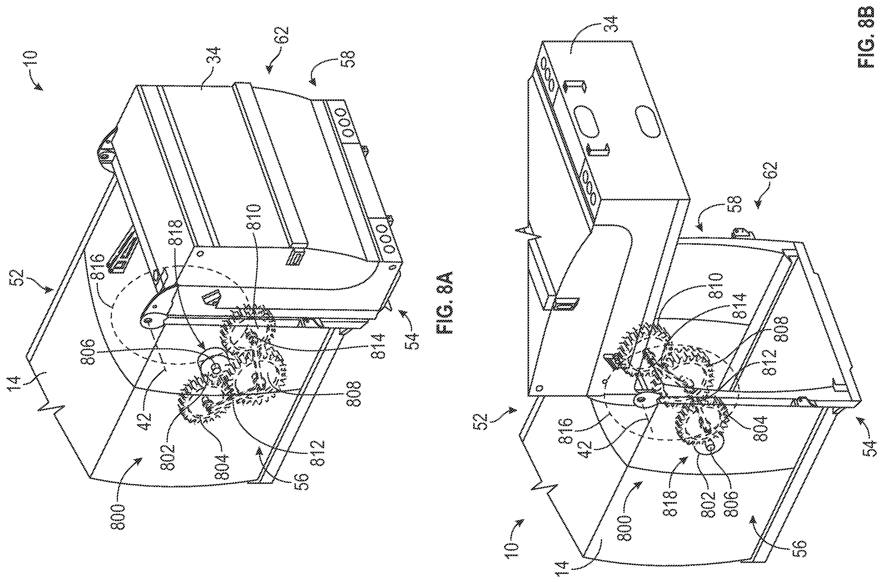 Patent US12134929 Figure 9 – Electric tailgate for electric refuse vehicle
