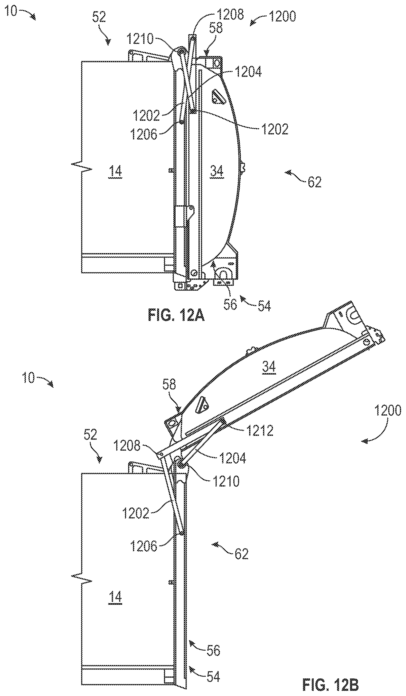 Patent US12134929 Figure 13 – Electric tailgate for electric refuse vehicle