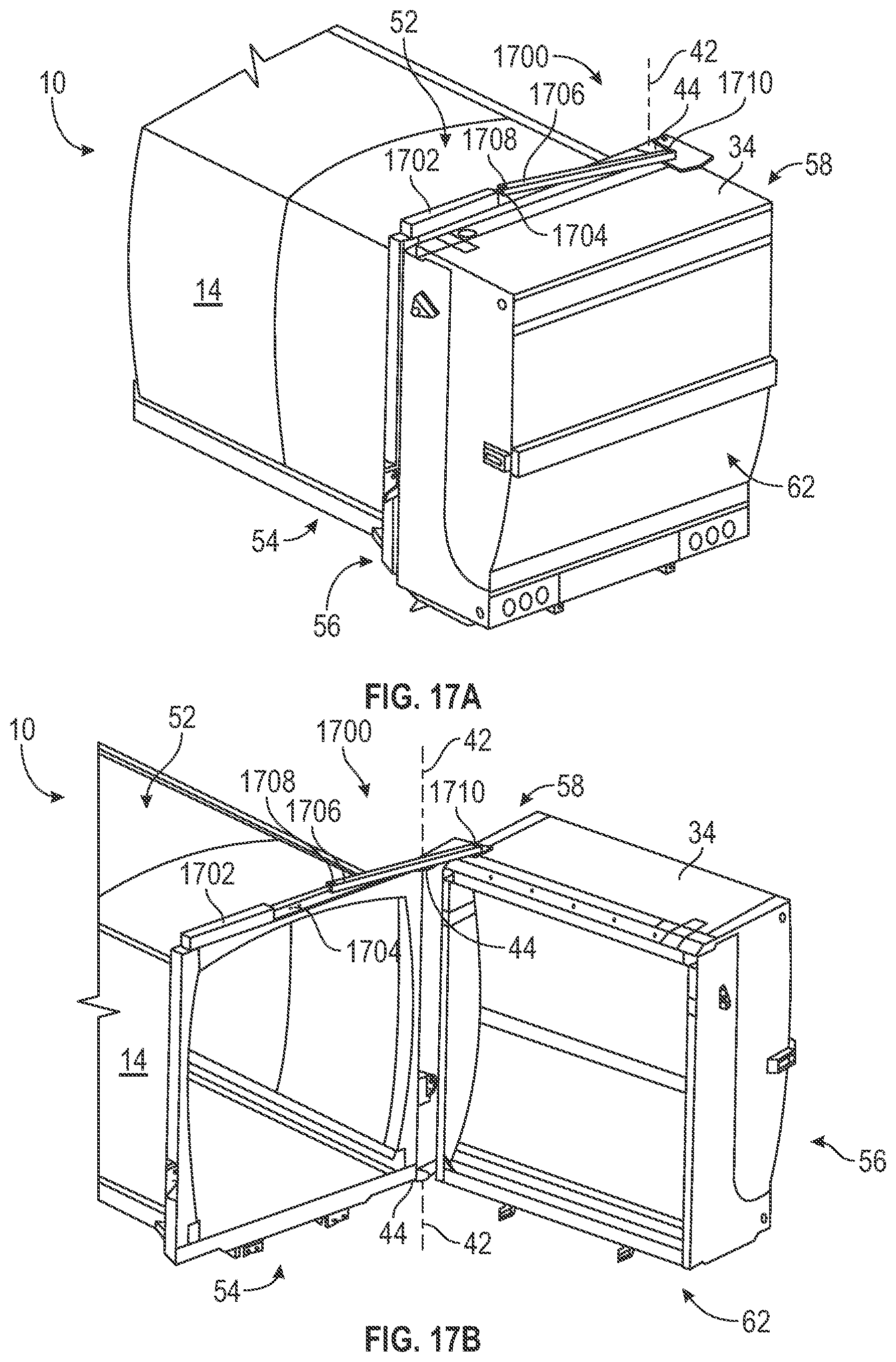 Patent US12134929 Figure 18 – Electric tailgate for electric refuse vehicle