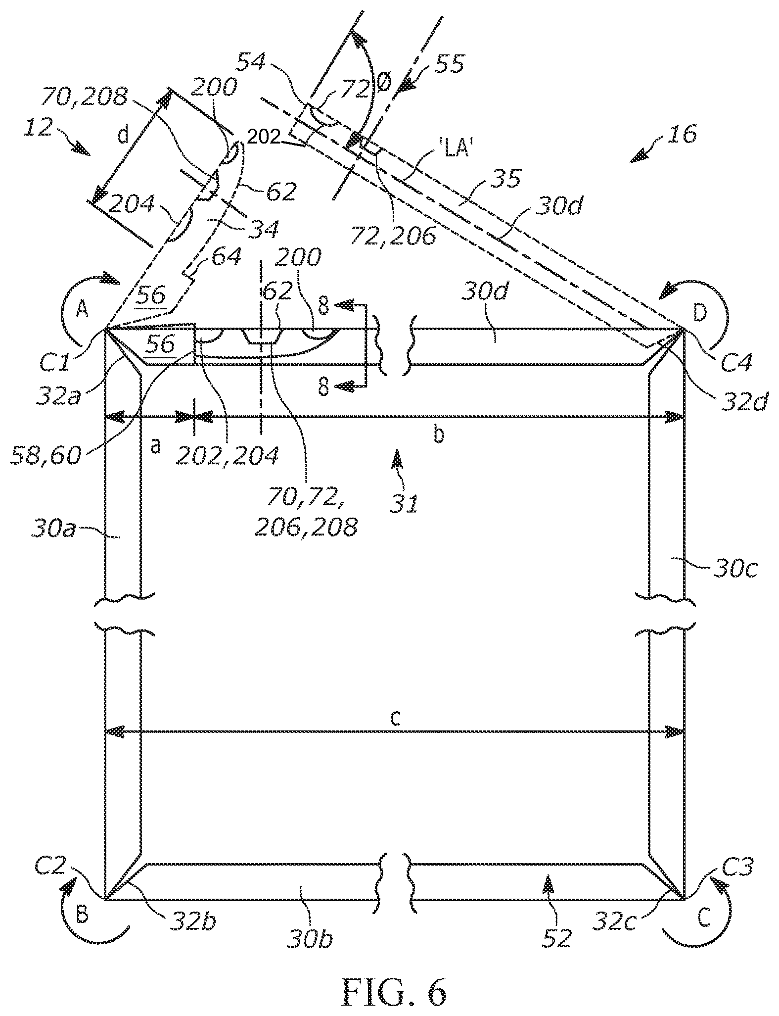 Patent US12134931 Figure 9 – Spacer frame with rising locking member