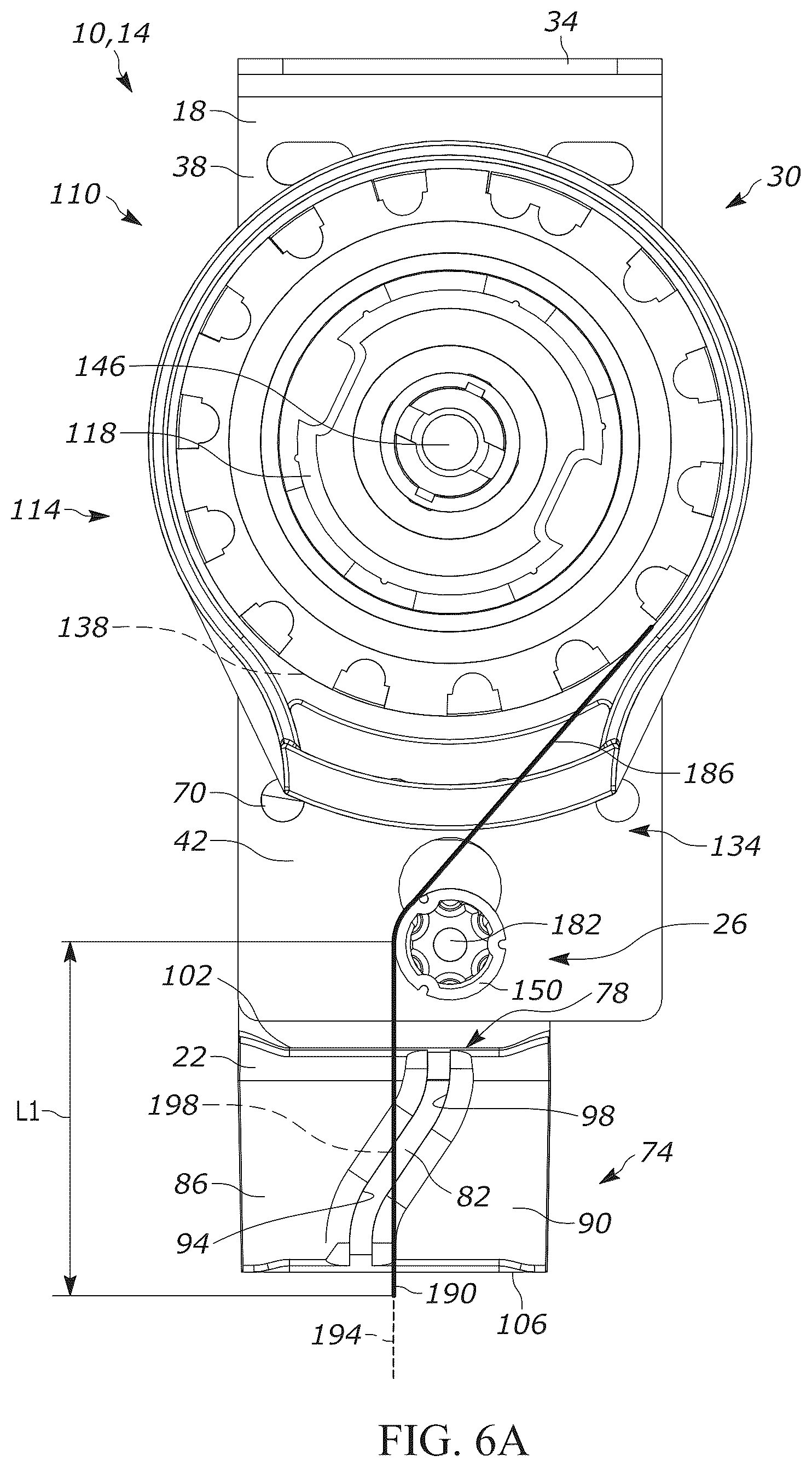 Patent US12134935 Figure 6 – Center drop shade mount
