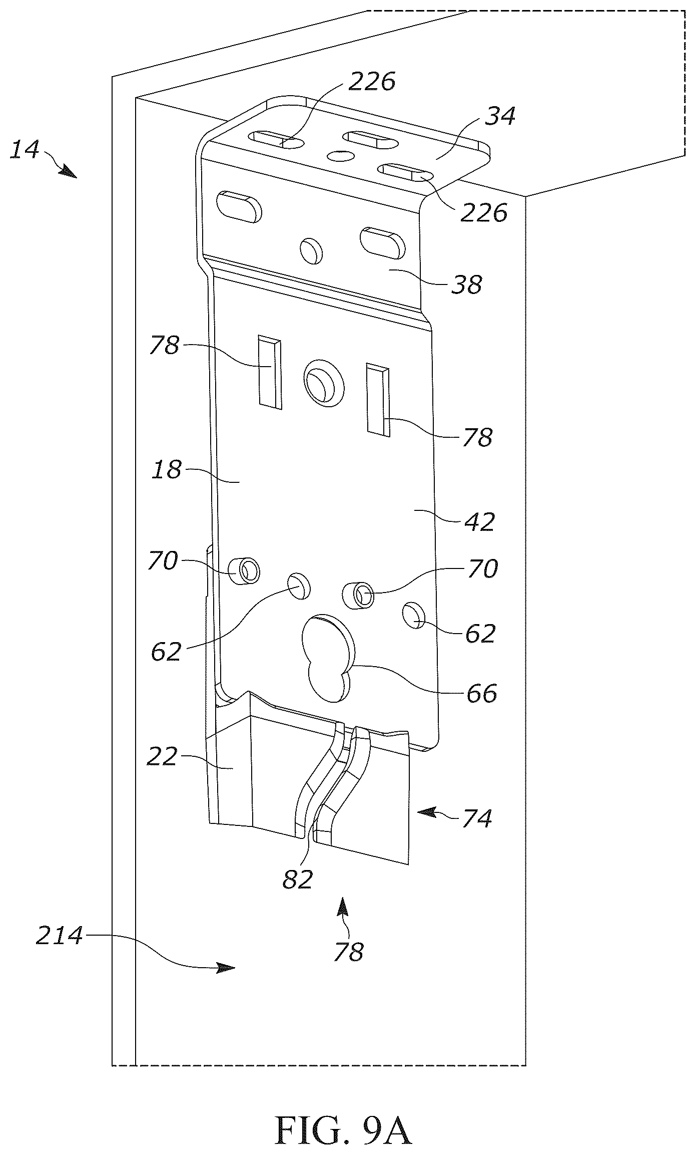 Patent US12134935 Figure 10 – Center drop shade mount
