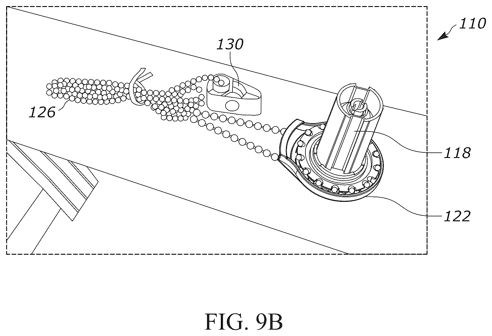 Patent US12134935 Figure 11 – Center drop shade mount