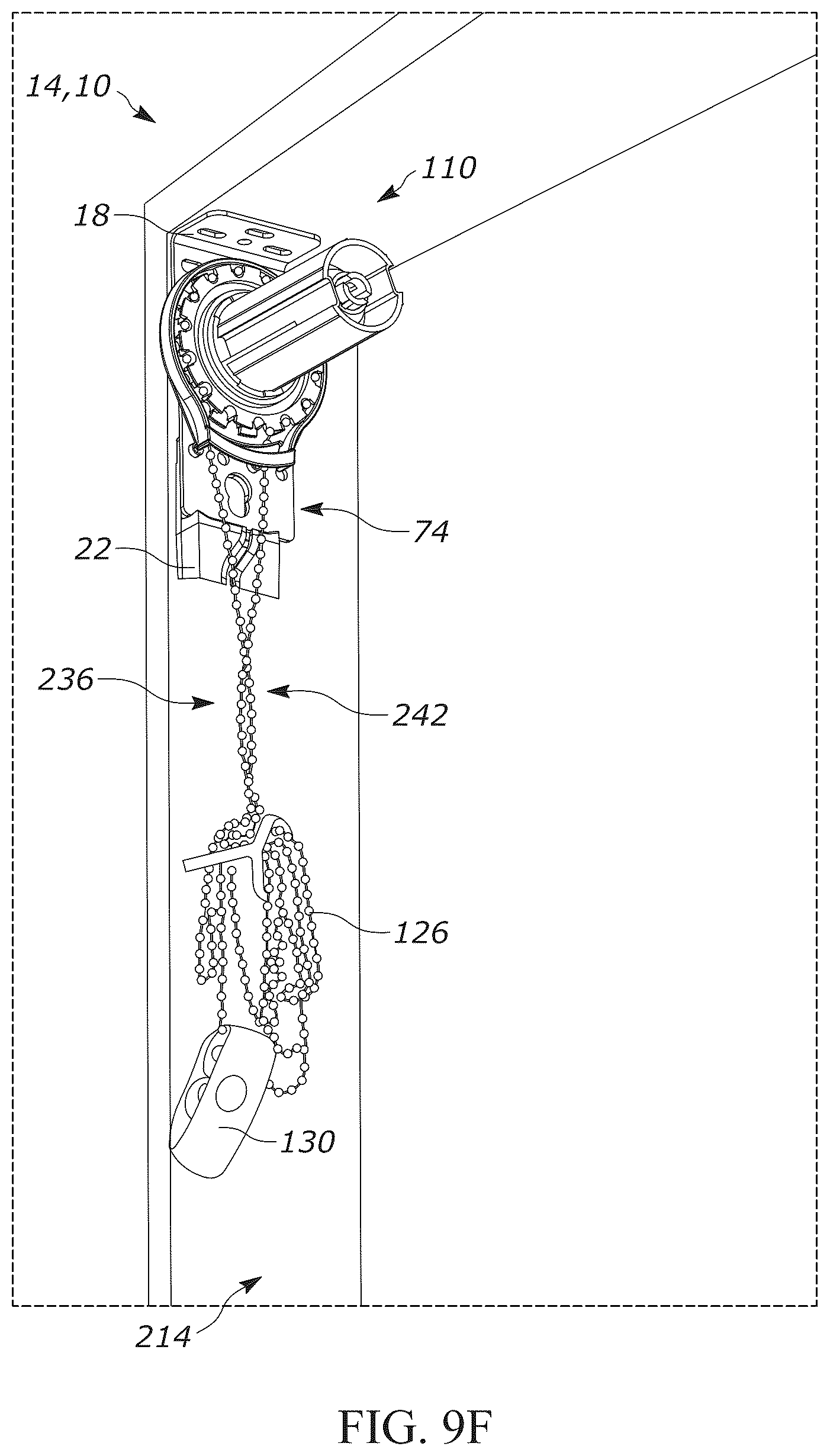 Patent US12134935 Figure 15 – Center drop shade mount