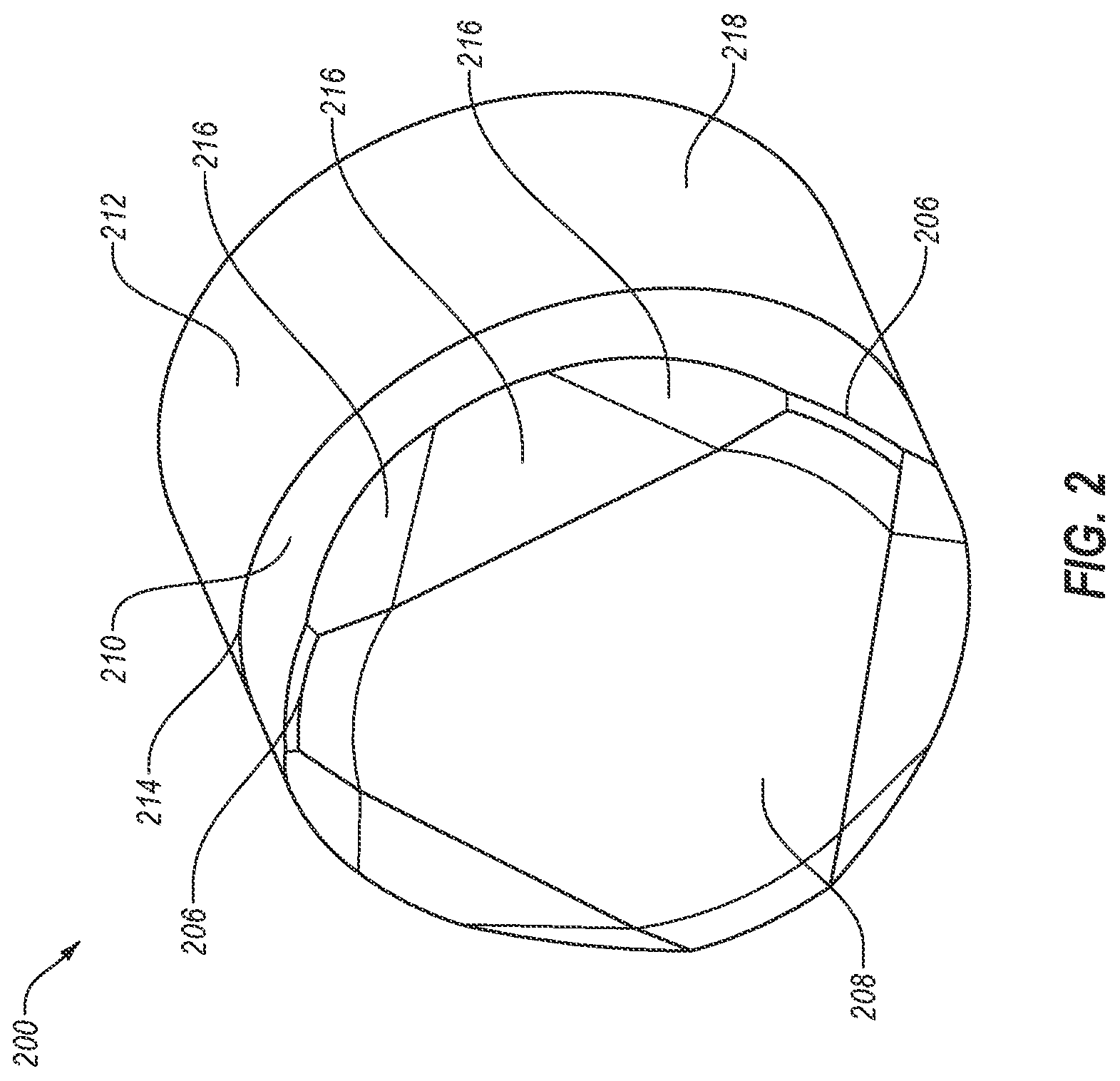 Patent US12134938 Figure 2 – Cutting elements for earth-boring tools, methods of manufacturing earth-boring tools, and related earth-boring tools