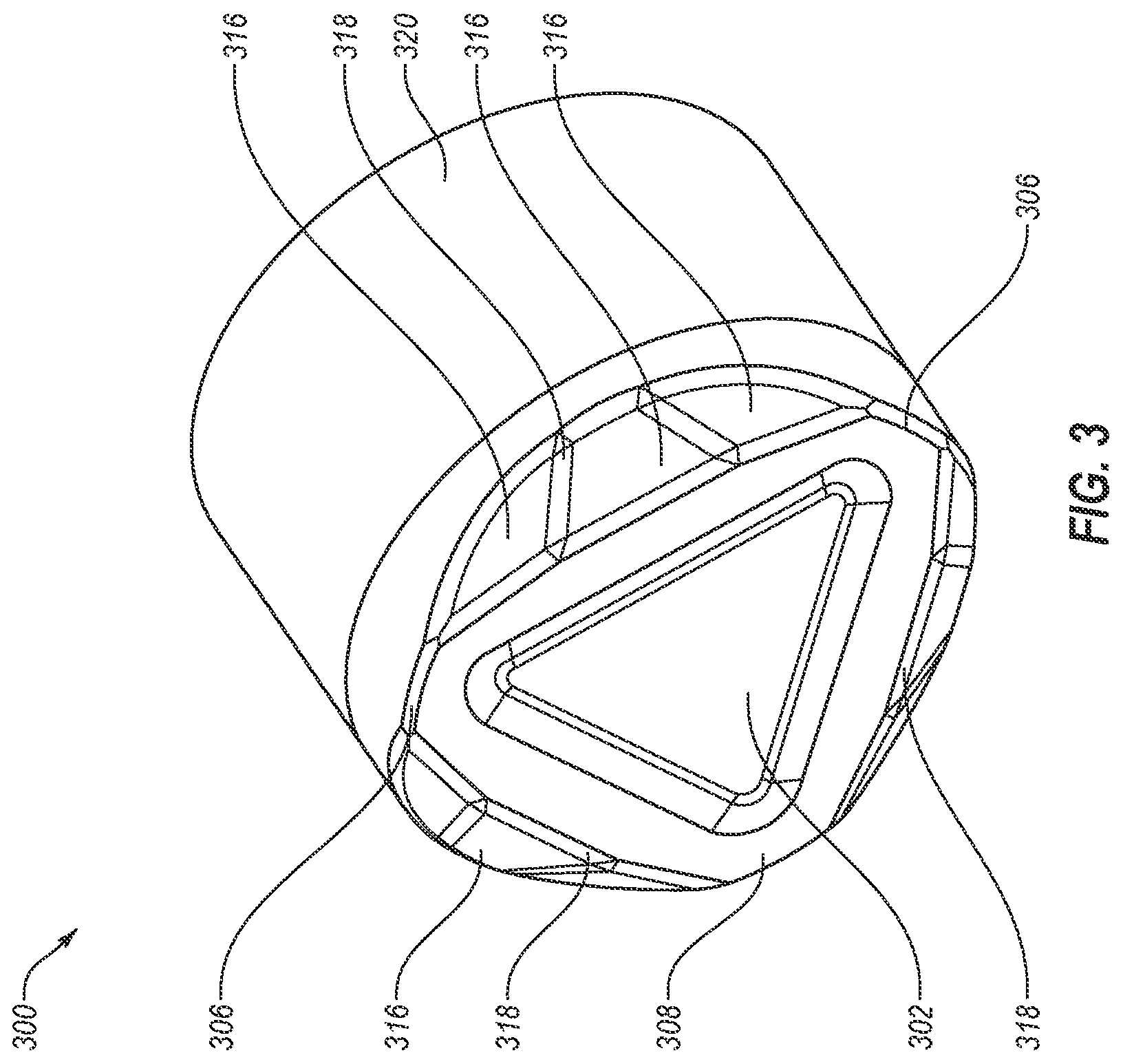 Patent US12134938 Figure 3 – Cutting elements for earth-boring tools, methods of manufacturing earth-boring tools, and related earth-boring tools
