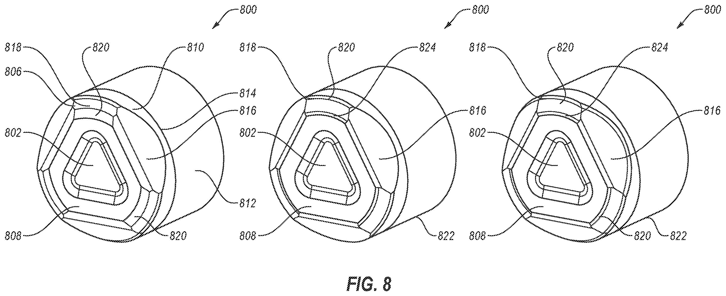Patent US12134938 Figure 6 – Cutting elements for earth-boring tools, methods of manufacturing earth-boring tools, and related earth-boring tools