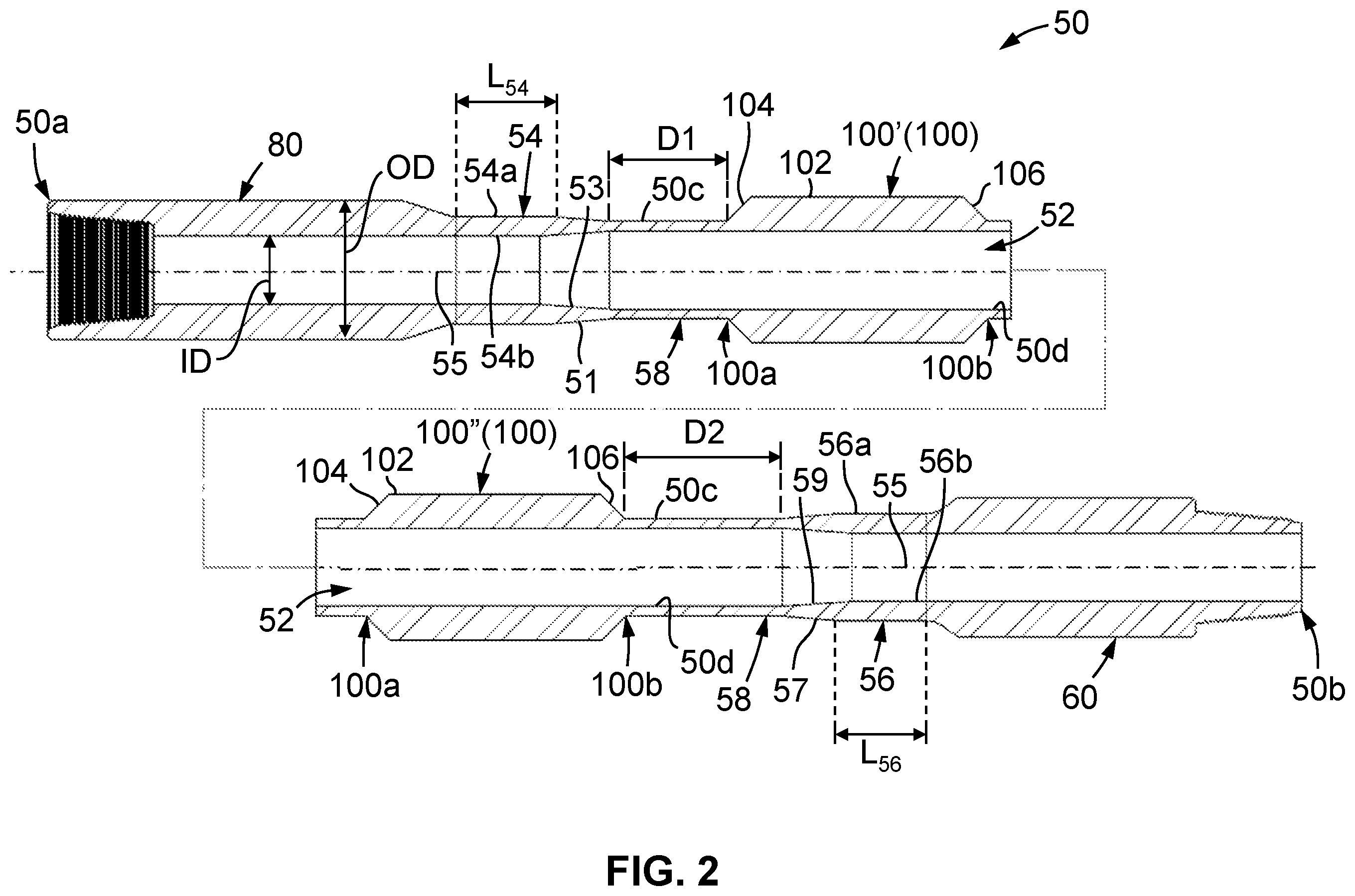 Patent US12134940 Figure 2 – Wear resistant tubular members and systems and methods for producing the same