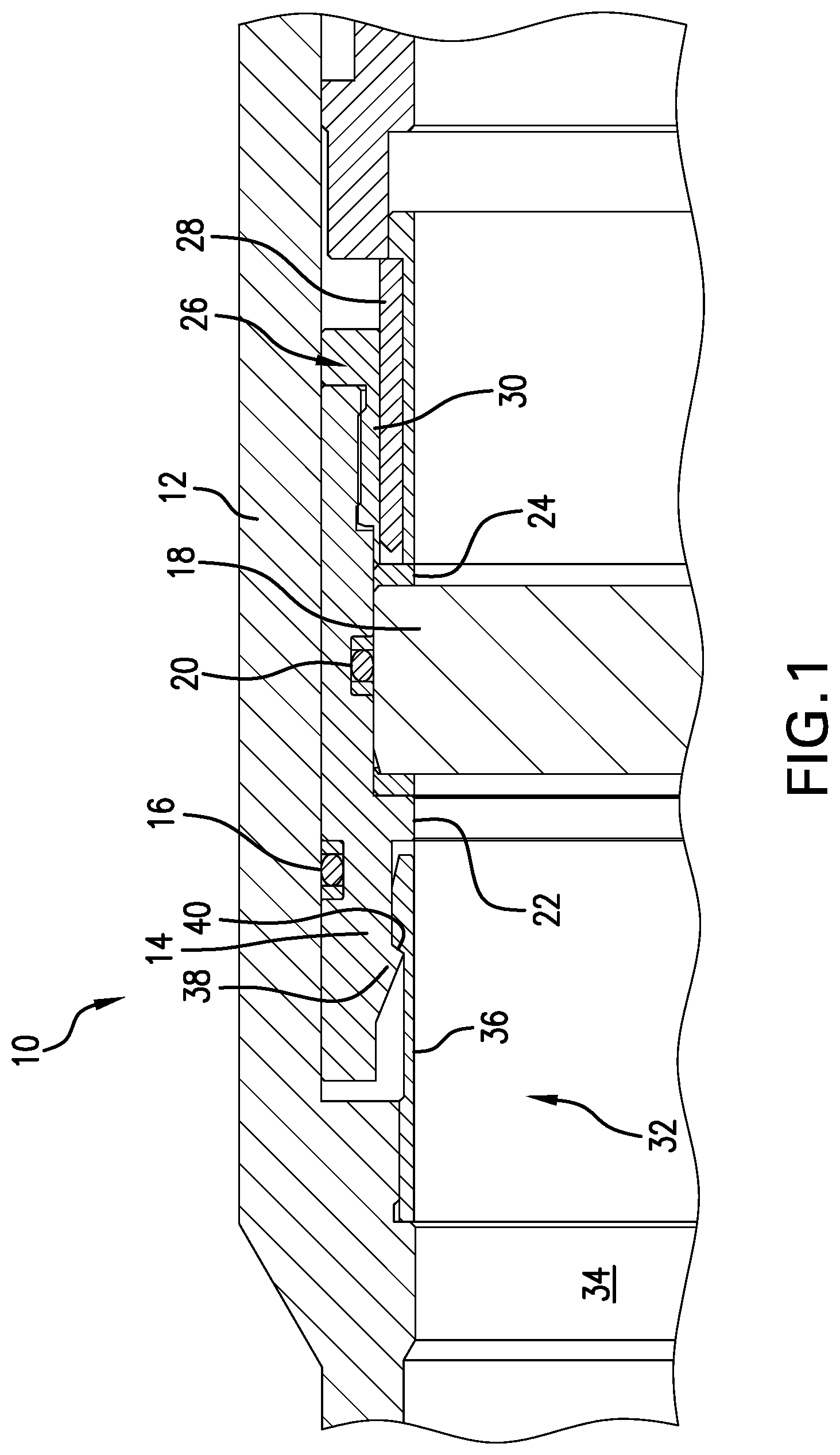Patent US12134945 Figure 1 – Frangible disk sub, method and system