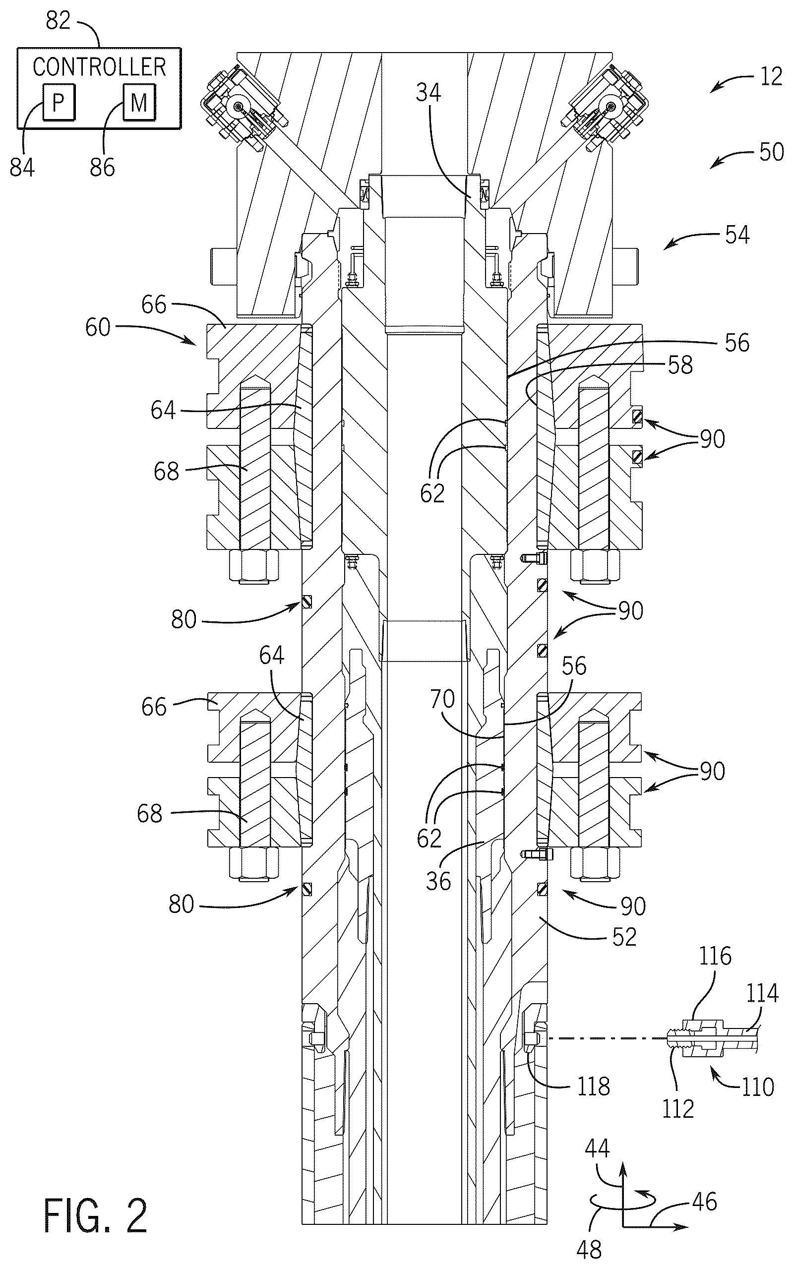 Patent US12134948 Figure 2 – Hanger systems and methods