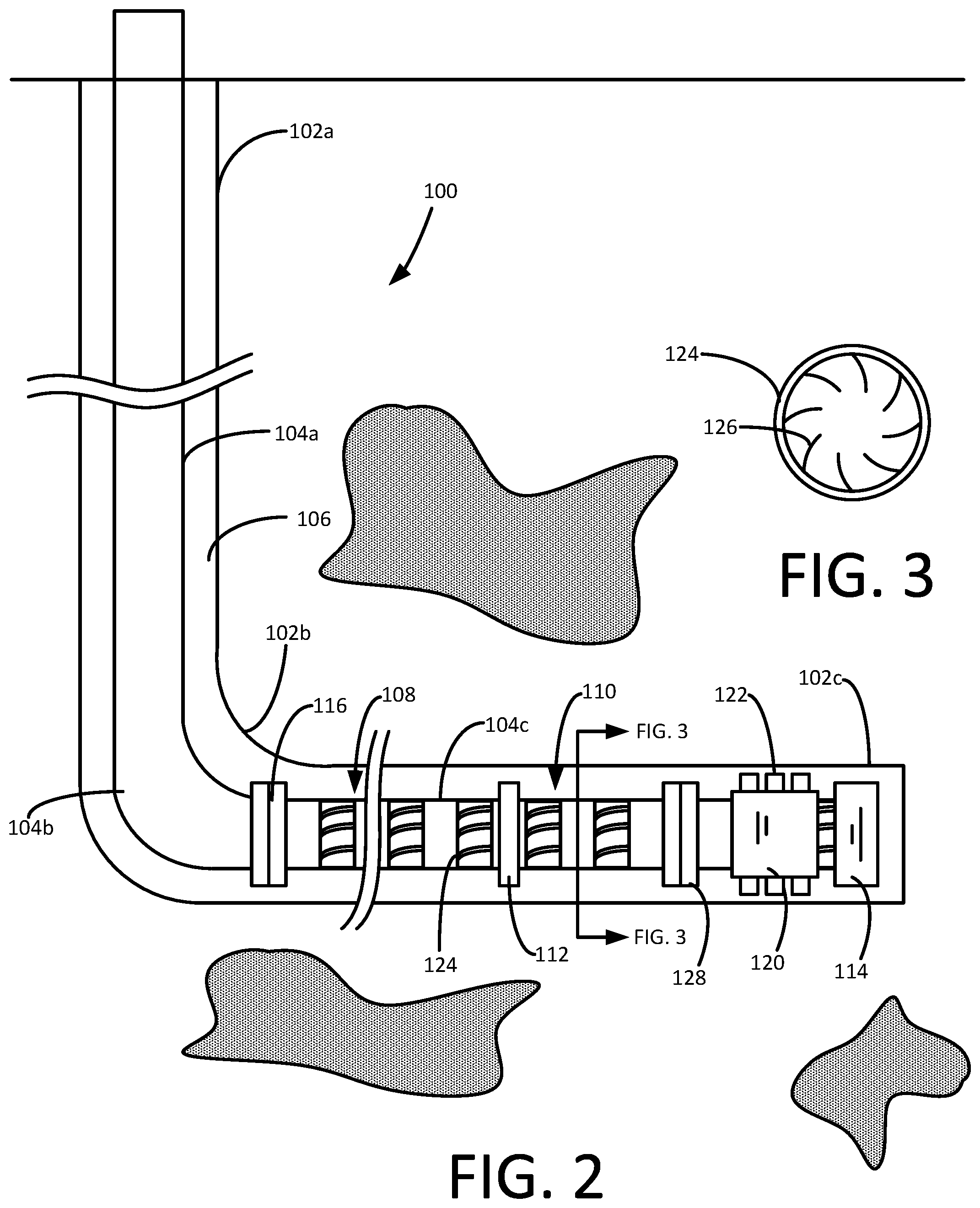 Patent US12134951 Figure 2 – System and method for lateral cementing operation