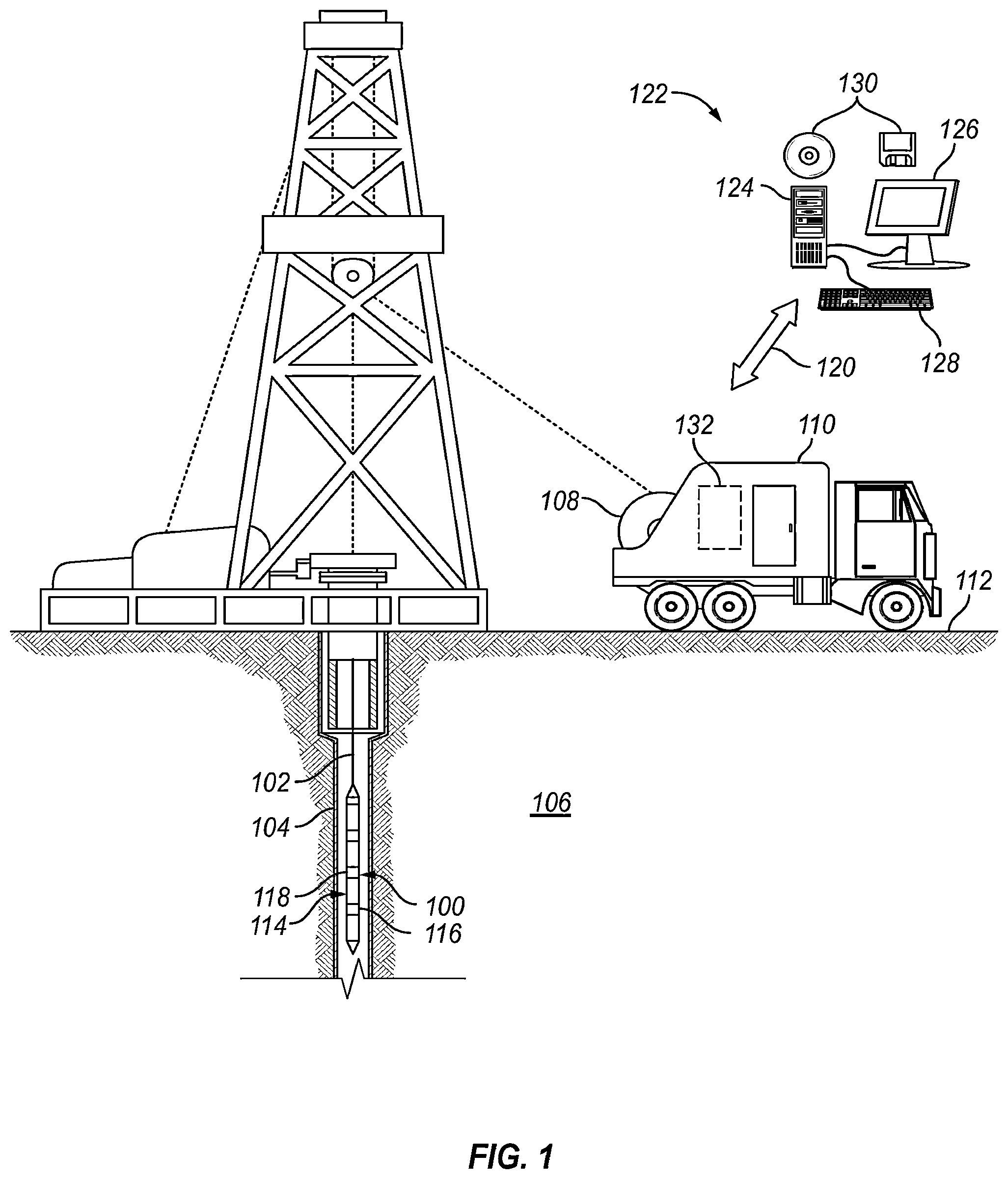 Patent US12134968 Figure 1 – Inorganic scale detection or scaling potential downhole