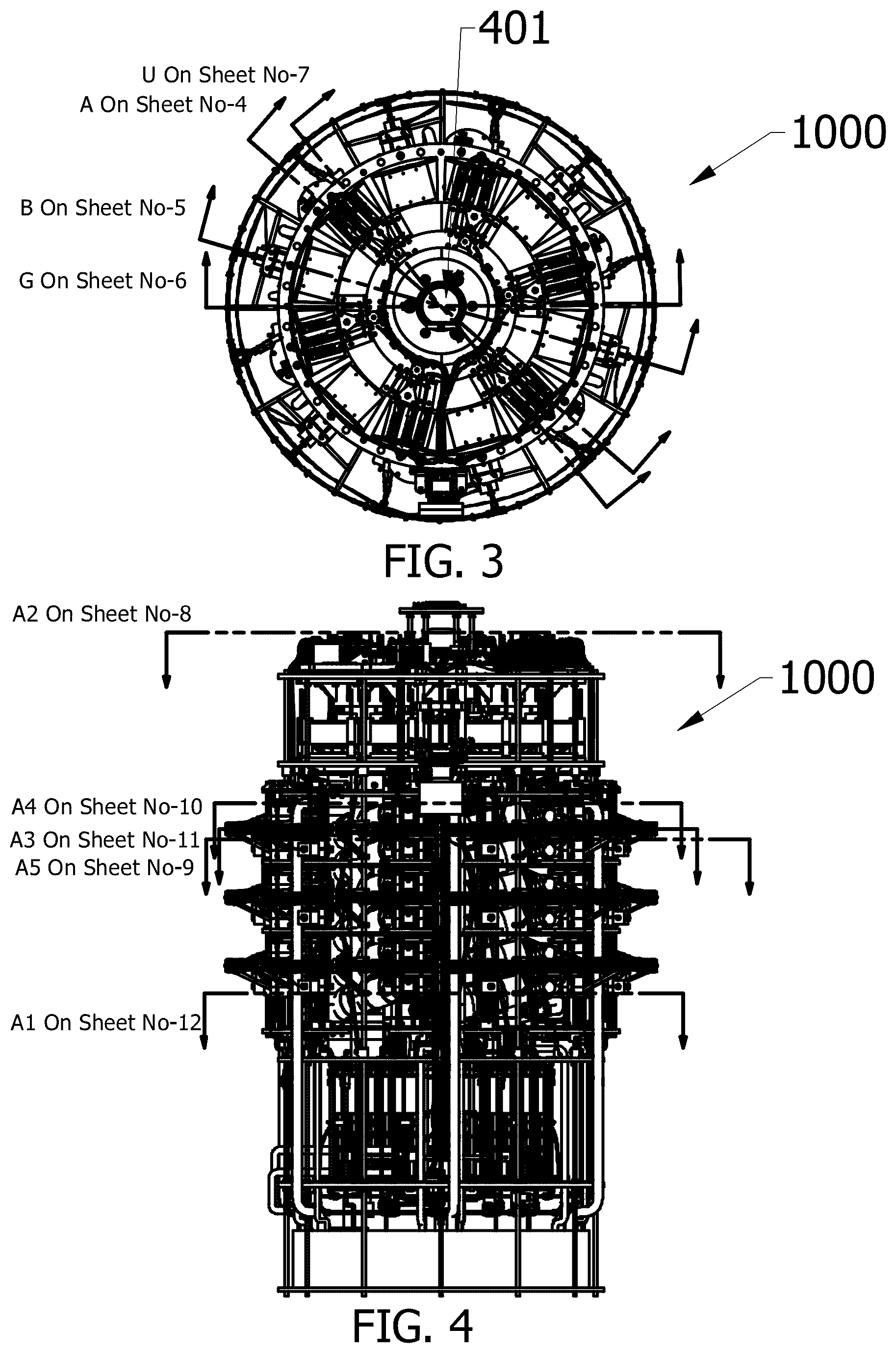 Patent US12134970 Figure 3 – Electromagnetic turbine and fluid recirculation system