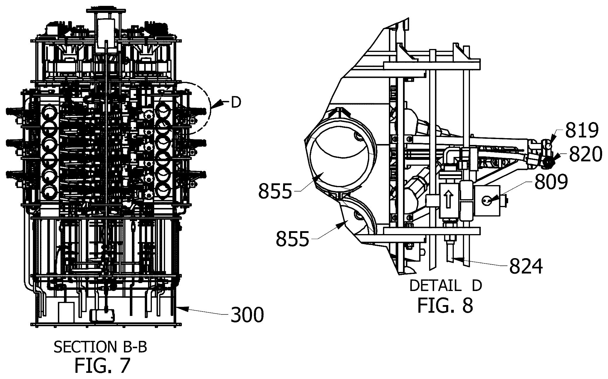 Patent US12134970 Figure 5 – Electromagnetic turbine and fluid recirculation system