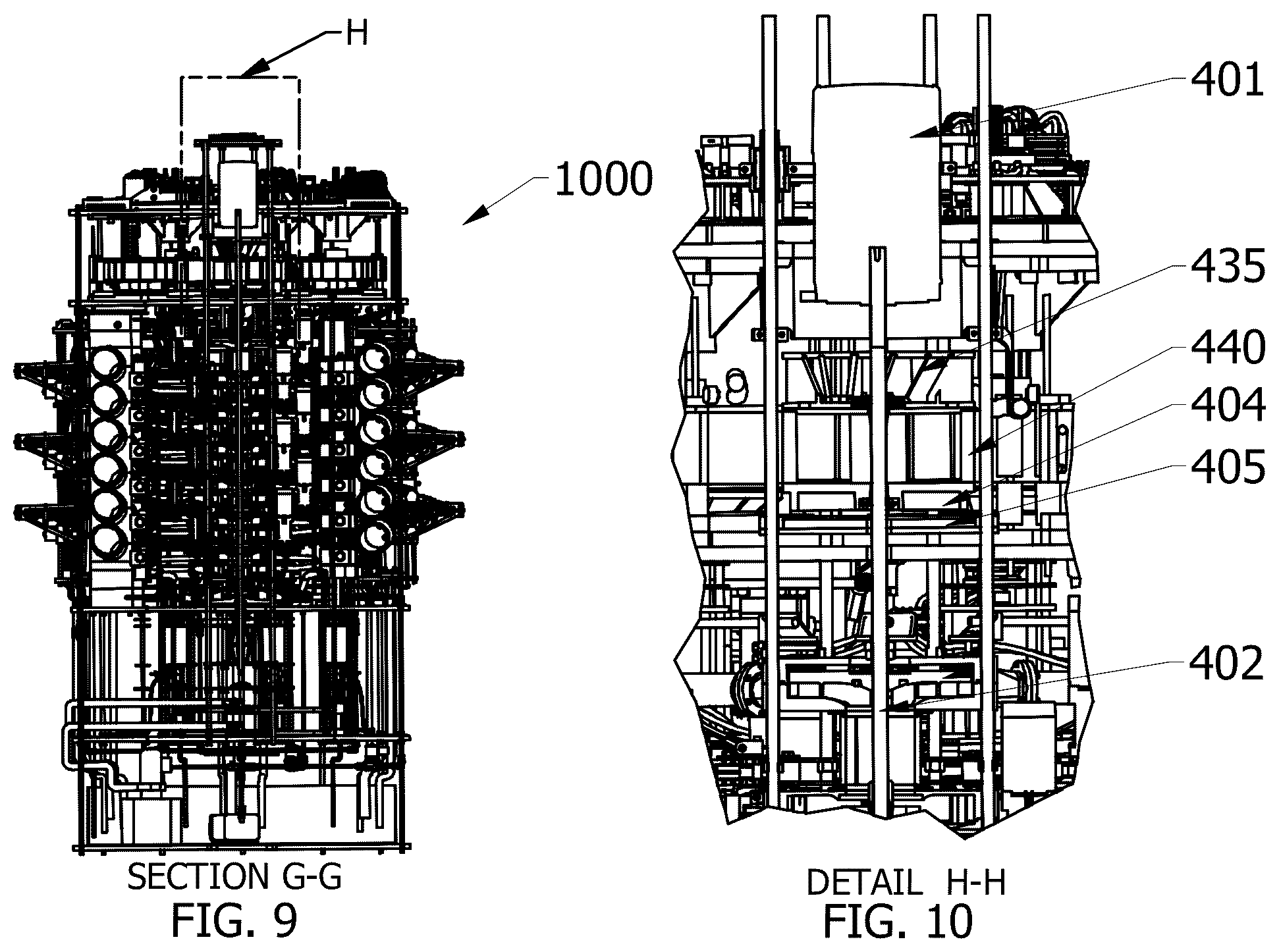 Patent US12134970 Figure 6 – Electromagnetic turbine and fluid recirculation system