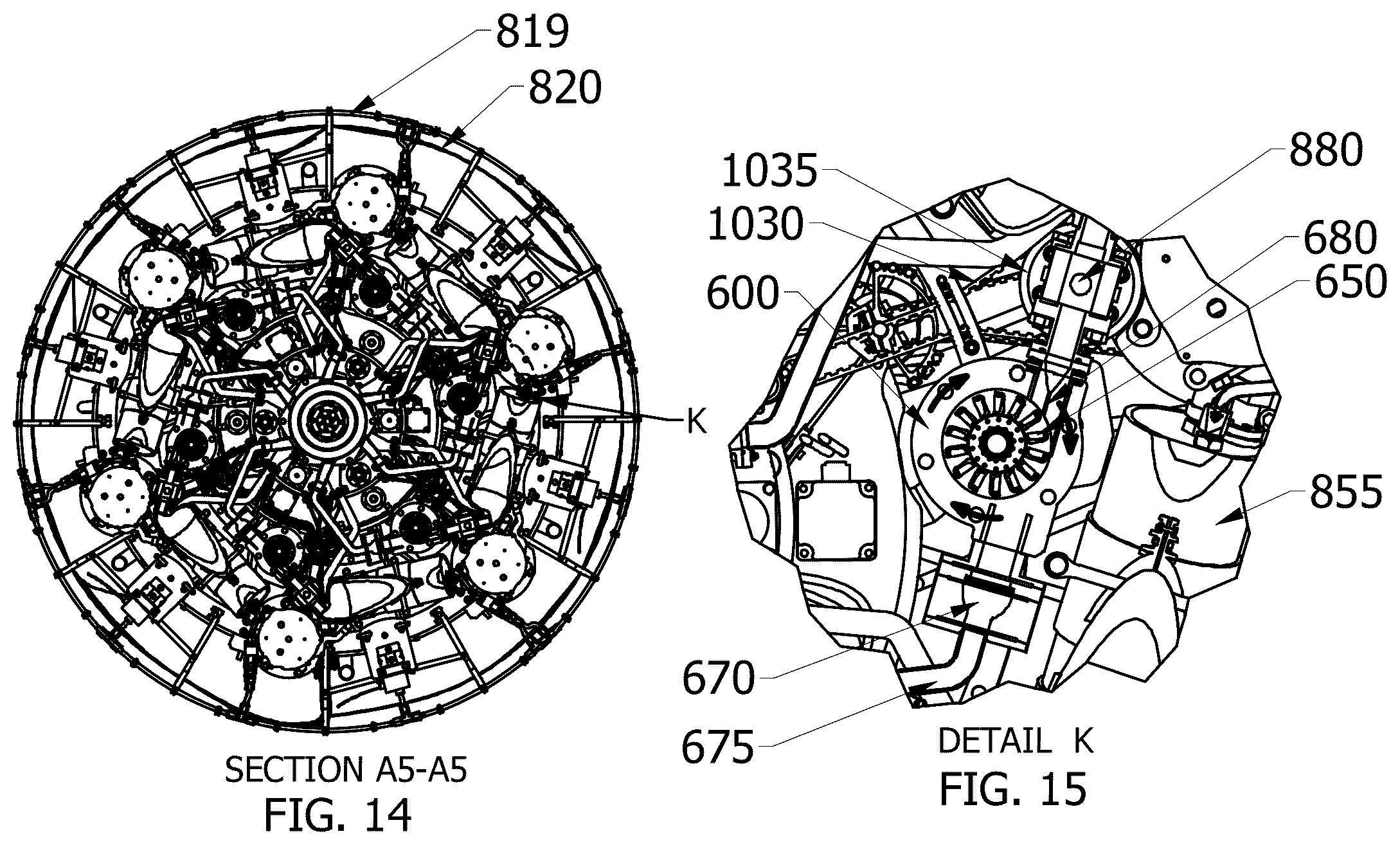 Patent US12134970 Figure 9 – Electromagnetic turbine and fluid recirculation system