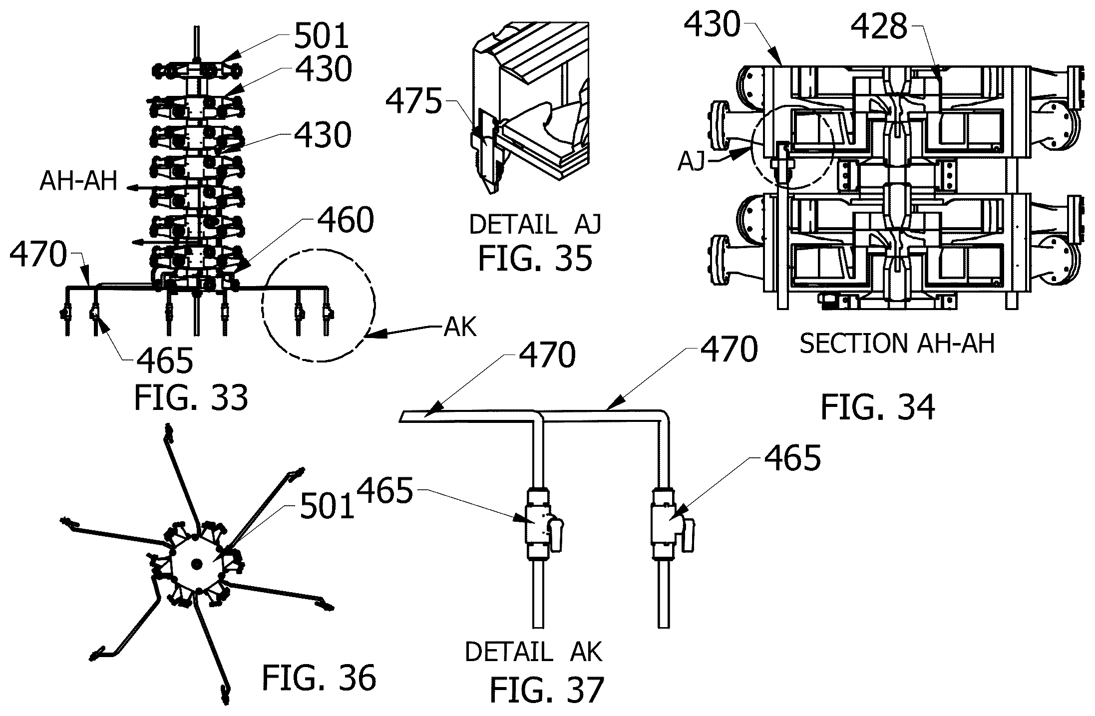 Patent US12134970 Figure 17 – Electromagnetic turbine and fluid recirculation system